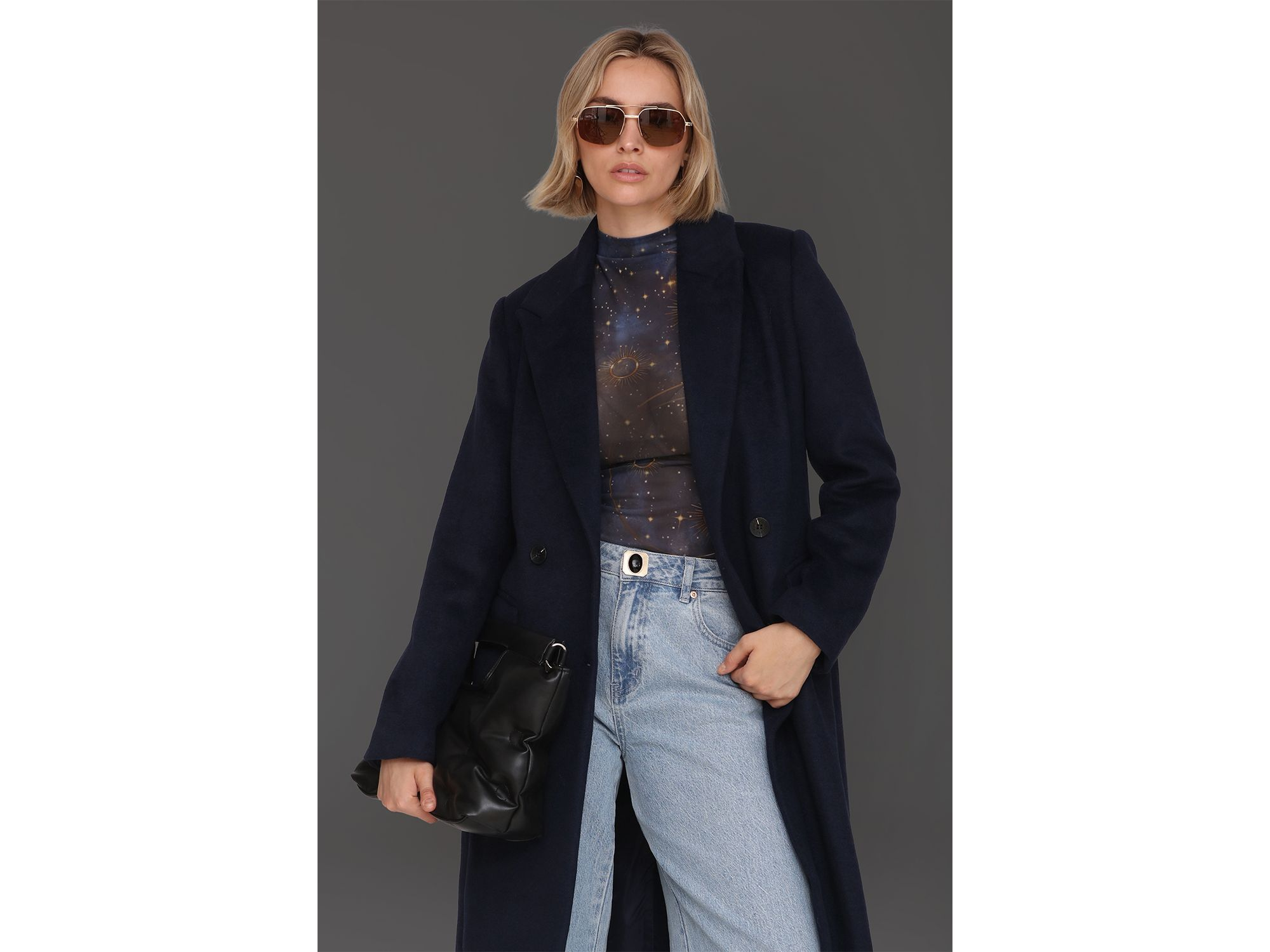 Tailored Double Breasted Coat — Image 3