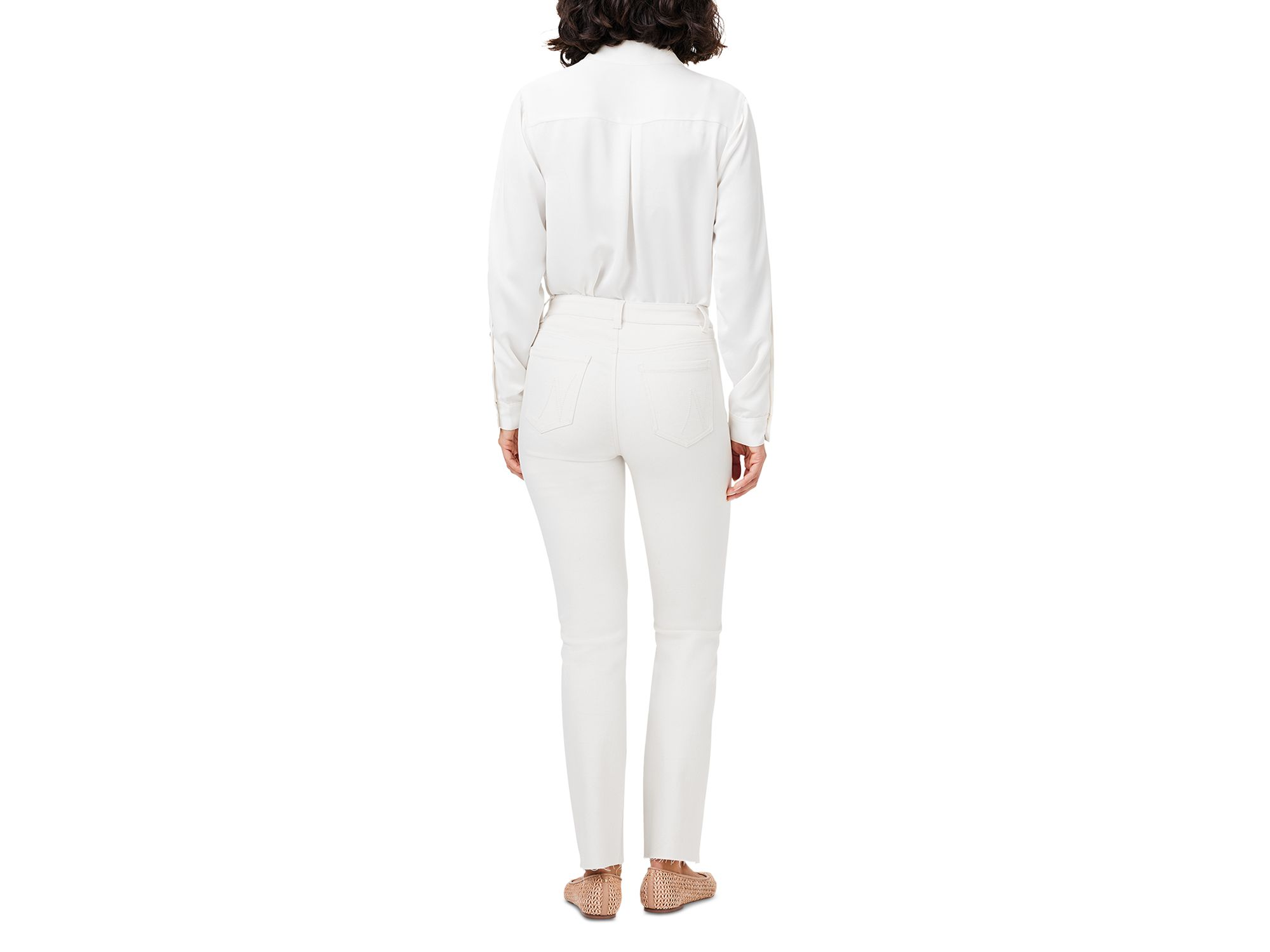 High Rise Straight Ankle Jeans in Canvas — Image 7