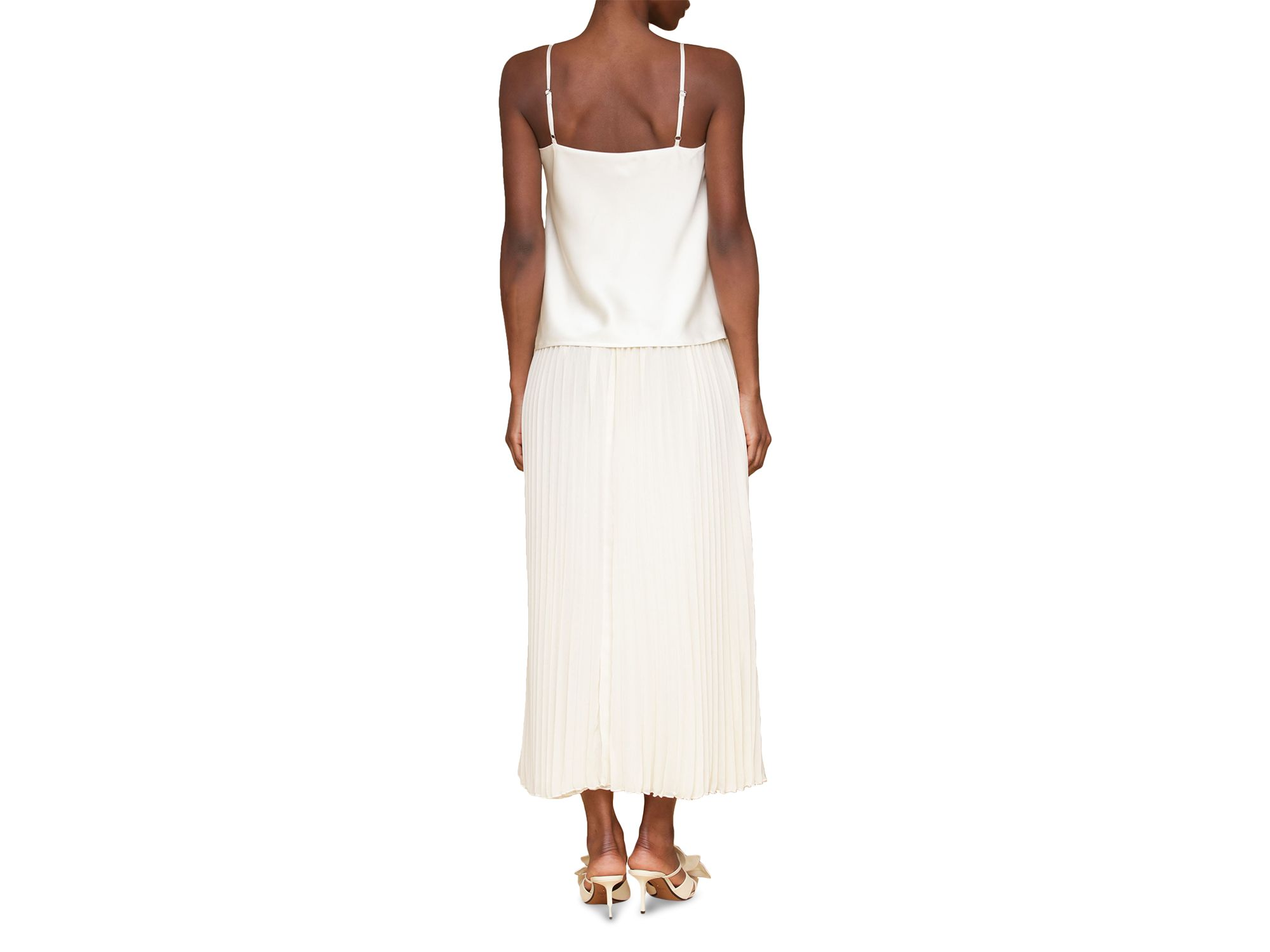 Contrast Pleated Skirt Maxi Dress — Image 5