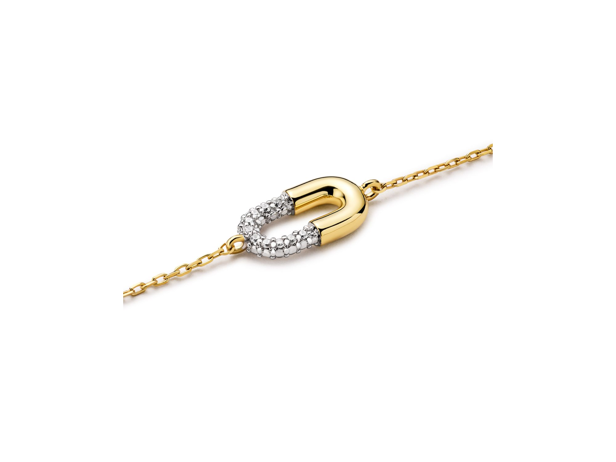 Micropave Gold Charm Blake Bracelet — Image 6