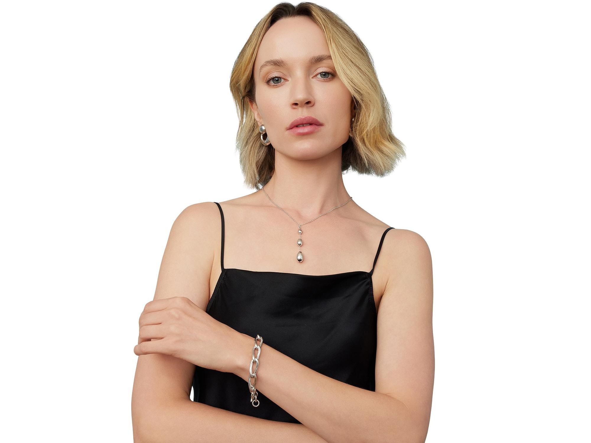 Sterling Milanese Twist Link Bracelet — Image 3