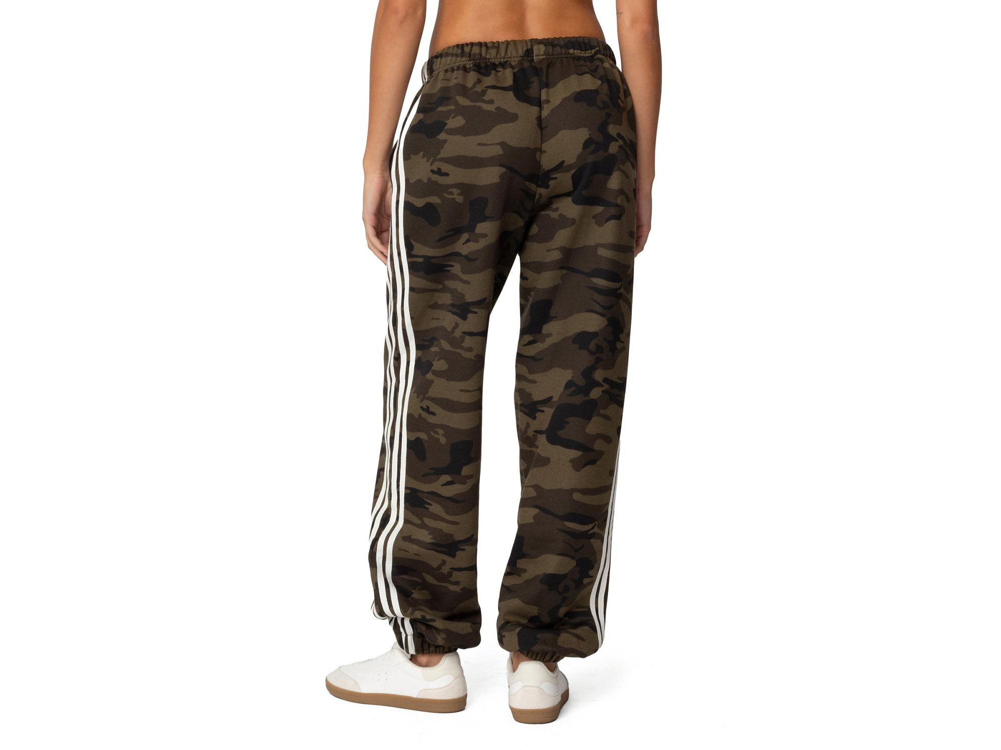 Camo Contast Striped Sweatpants — Image 3