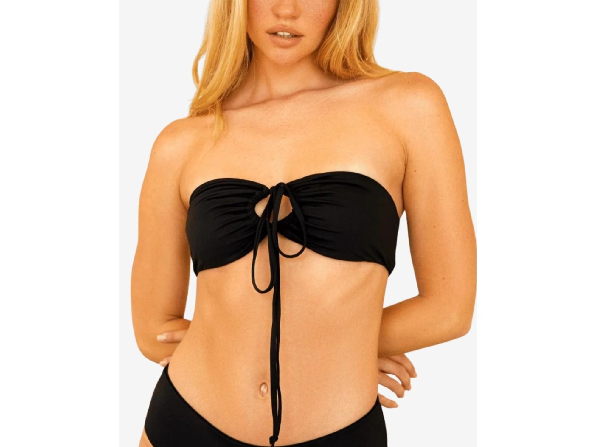 Amalfi String Tie Bandeau Bikini Top — Image 3