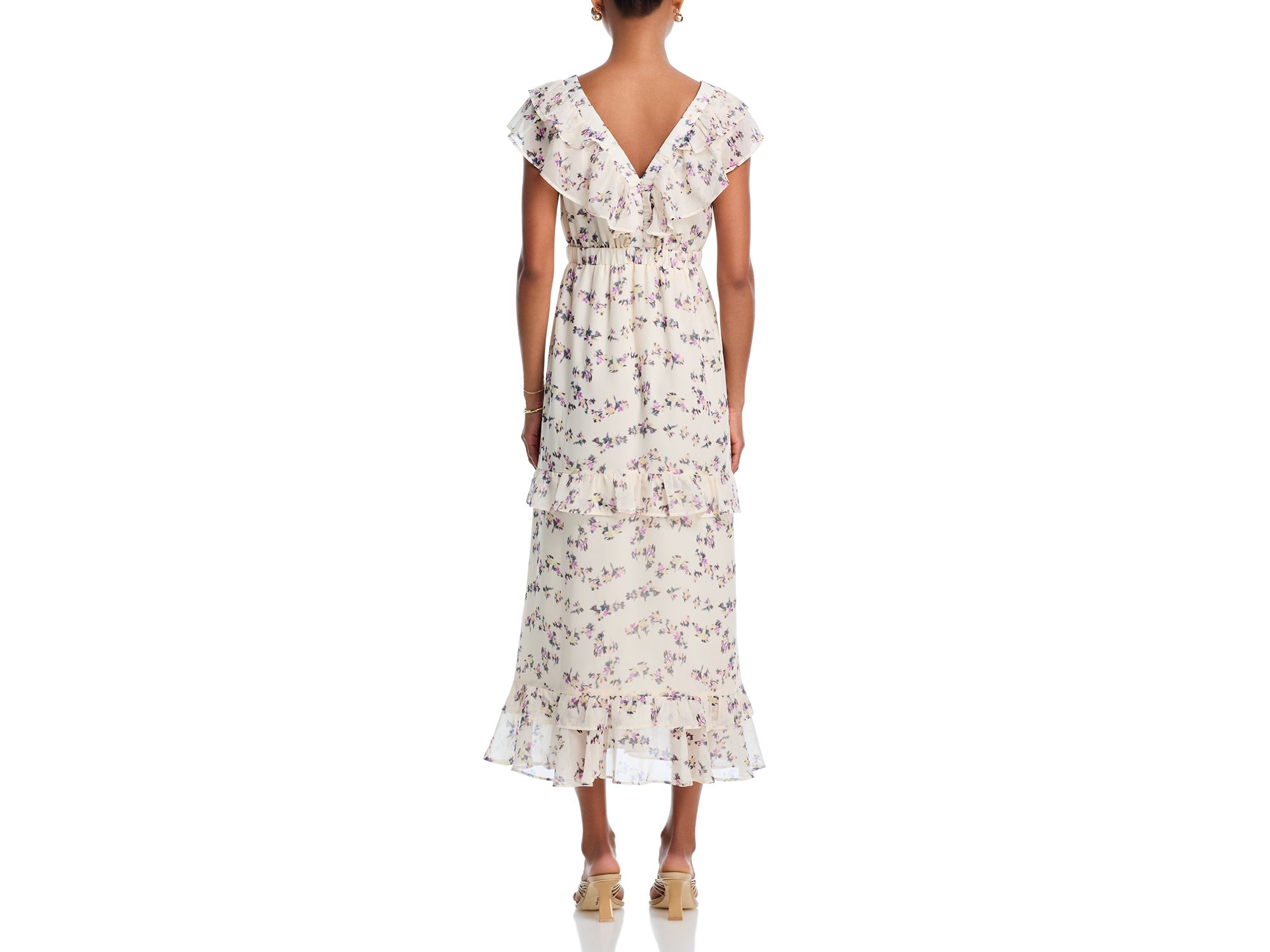 Floral Twist Front Maxi Dress - Exclusive — Image 4