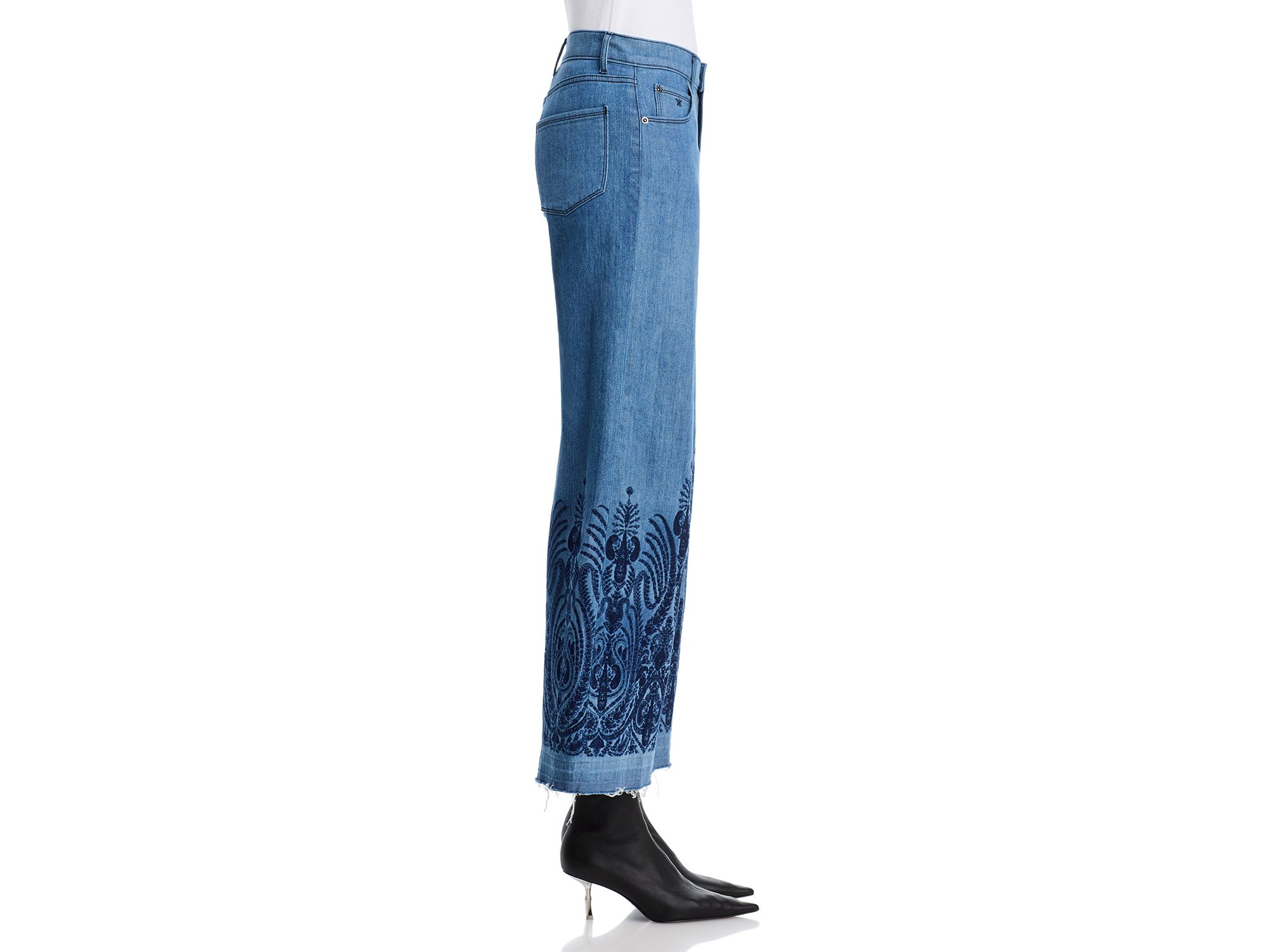 Shira High Rise Wide Leg Jeans in Indigo — Image 5