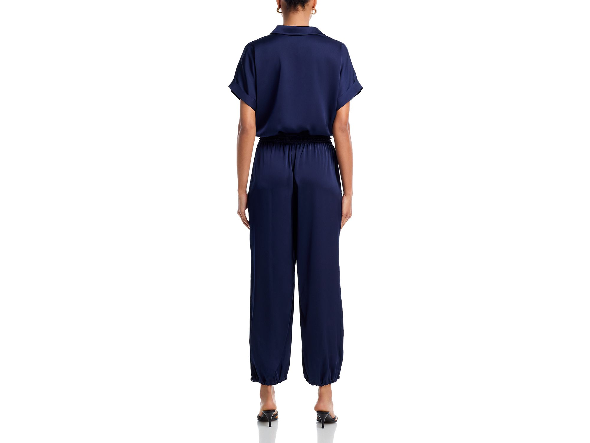 Satin Tie Front Shirt & Satin Jogger Pants — Image 8