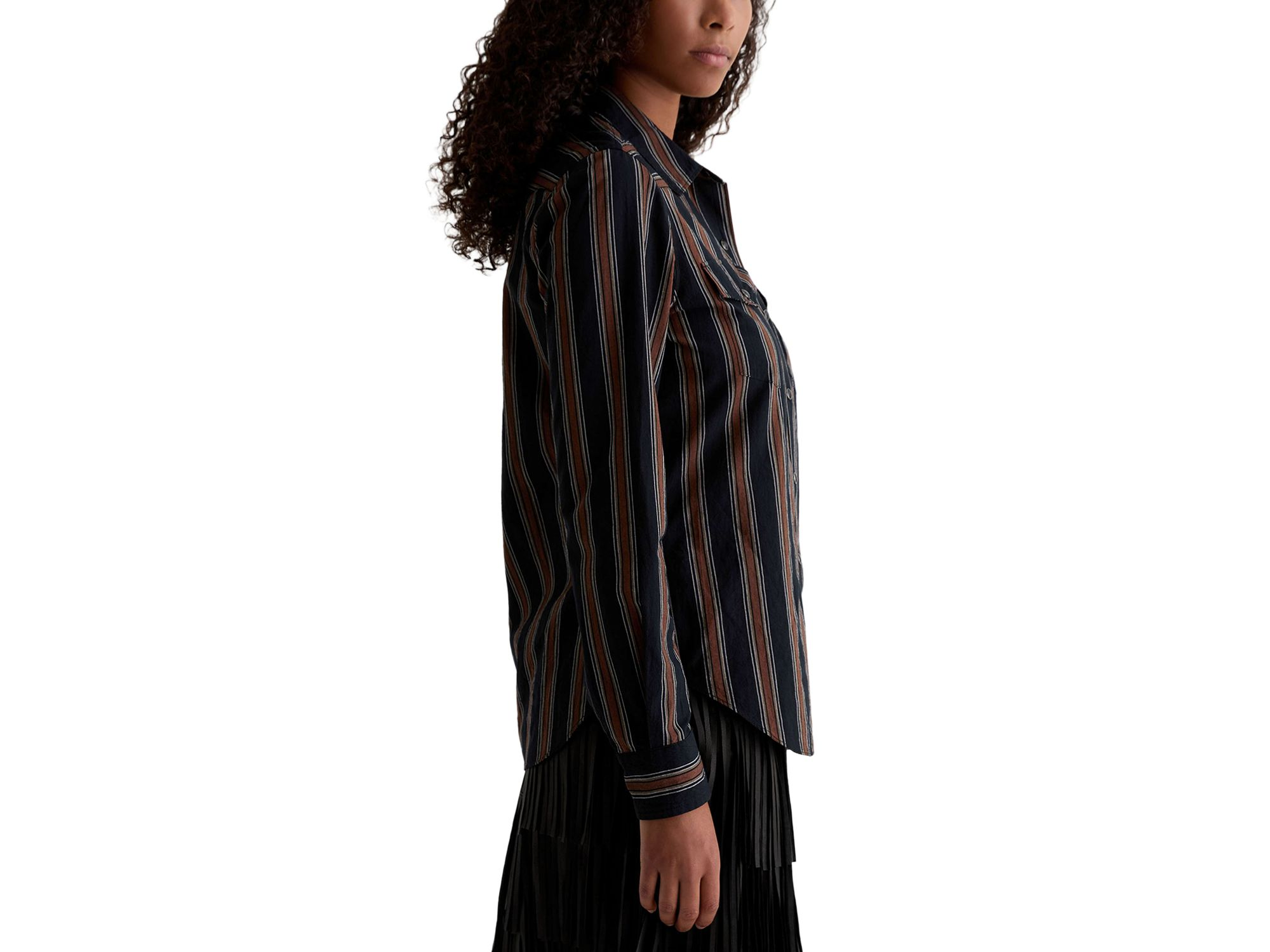 Melia Stripe Snap Front Shirt — Image 6