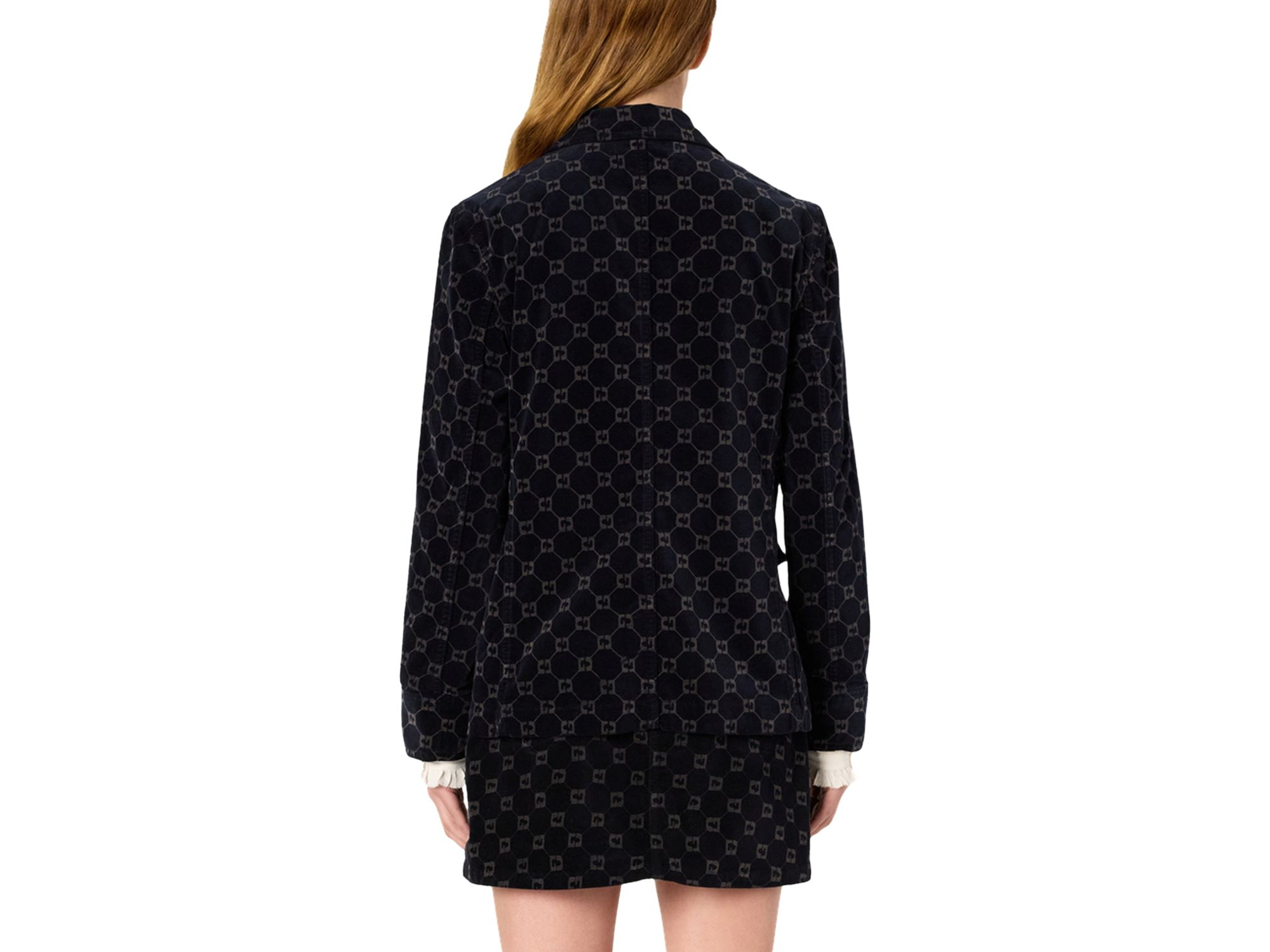 Nyssa Monogrammed Button Down Jacket — Image 3