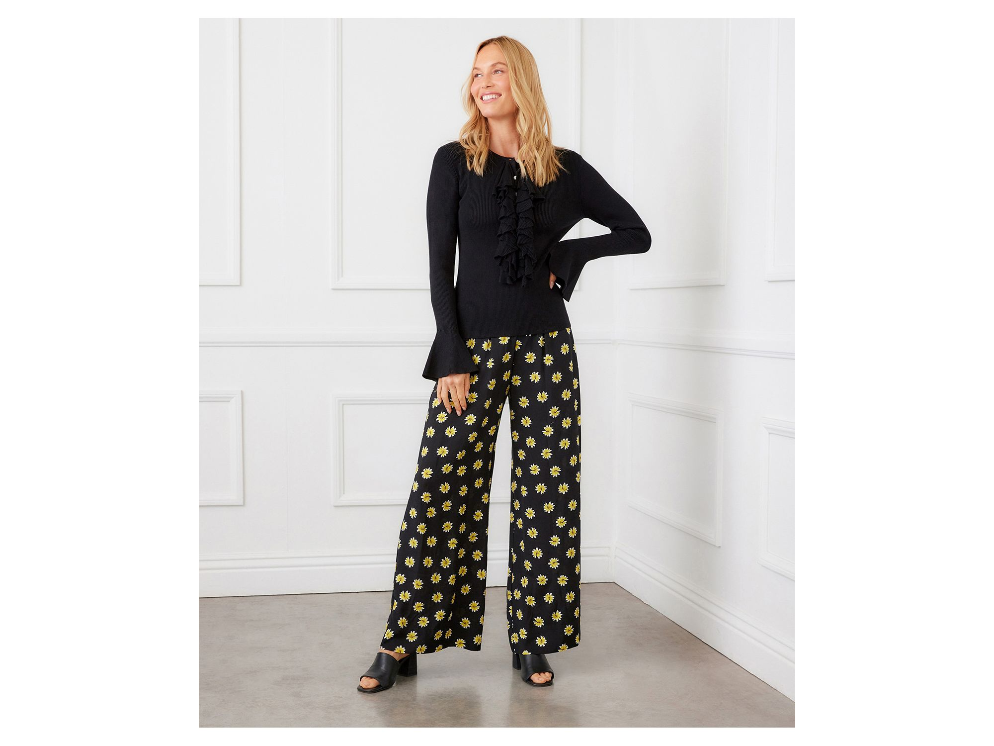 Wide Leg Pull On Pants — Image 3