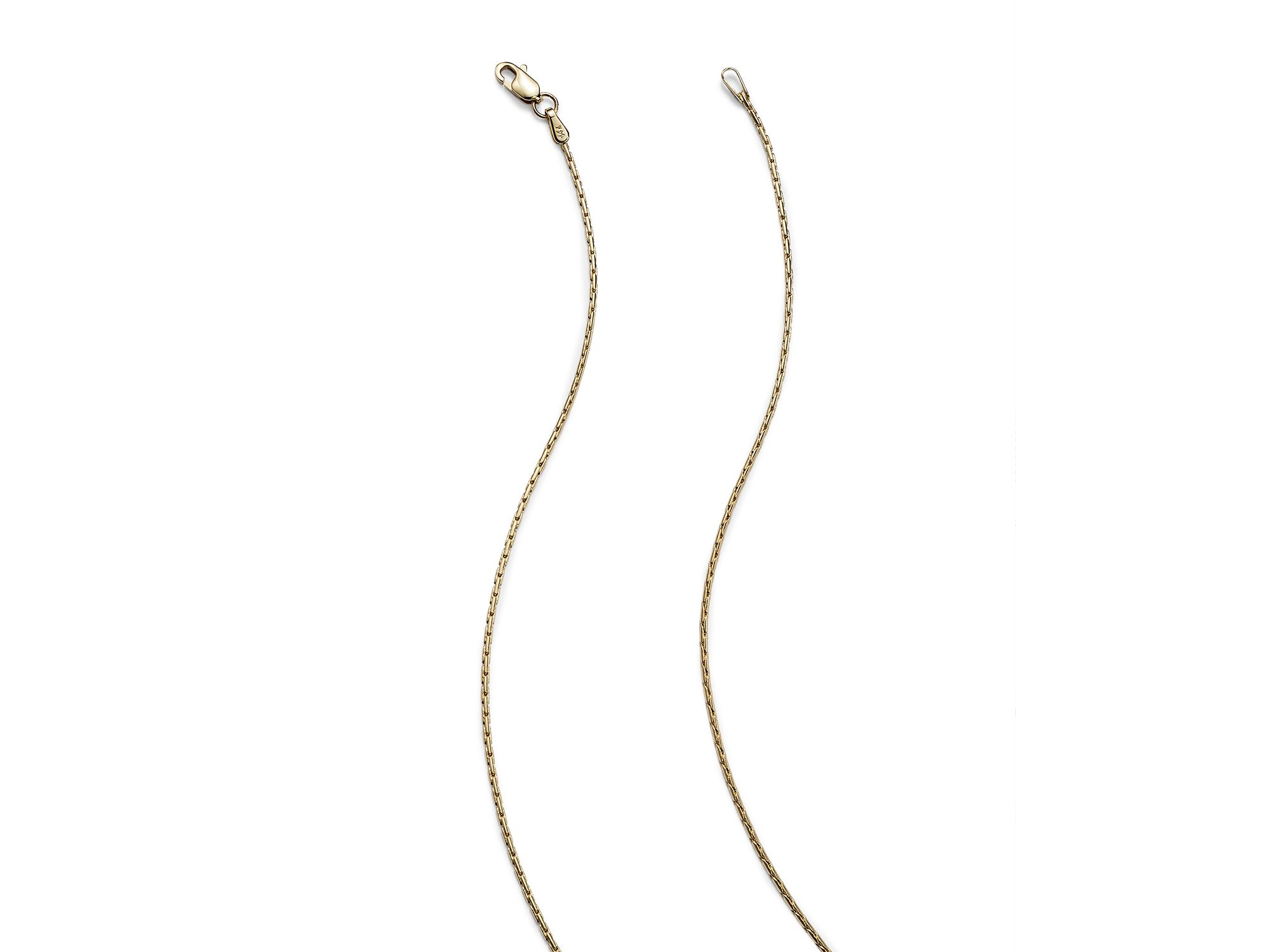 Diamond Y Necklace in 14K Yellow and White Gold, .50 tcw — Image 5