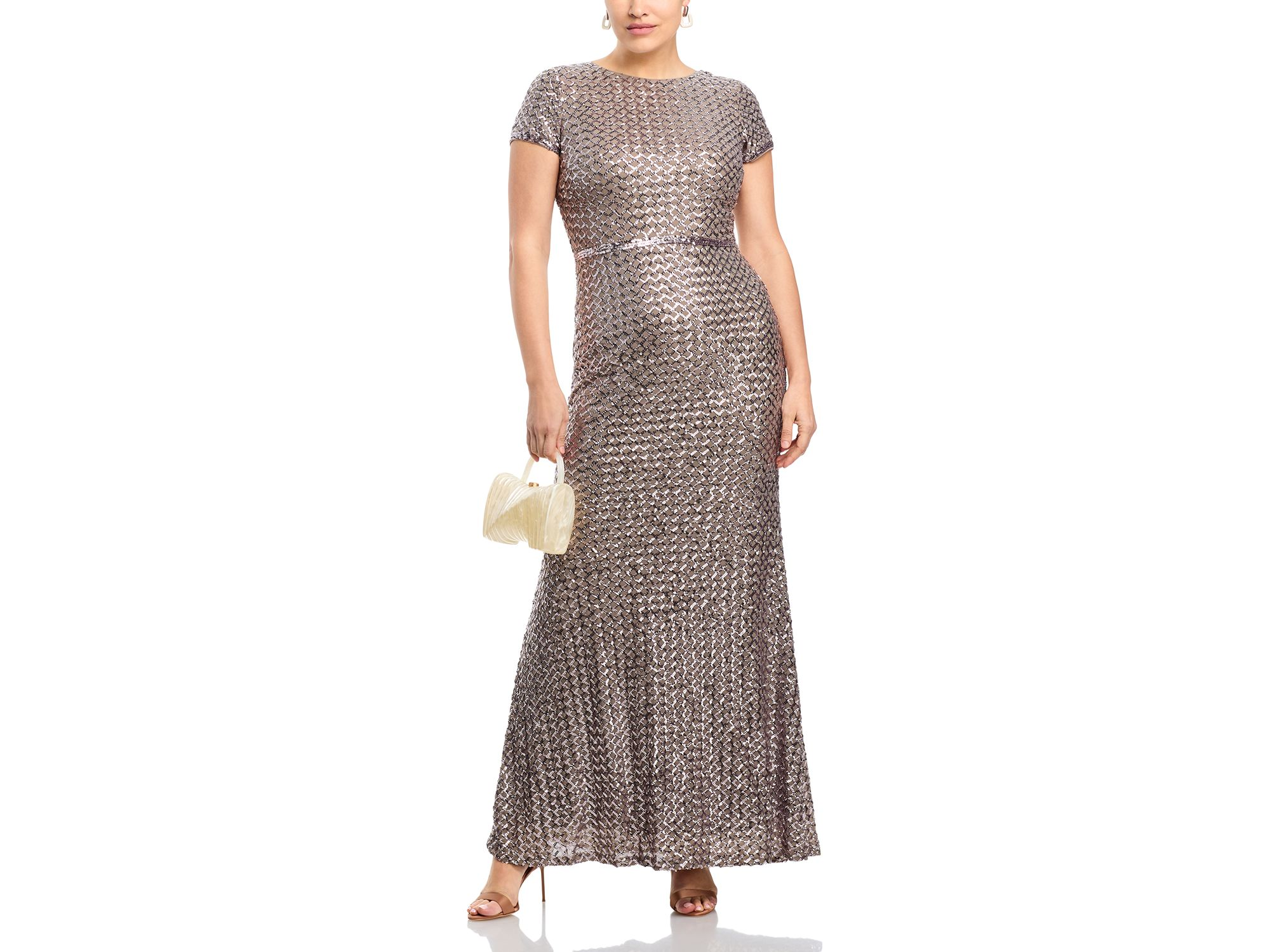 Belted Sequin Gown - Exclusive — Image 6