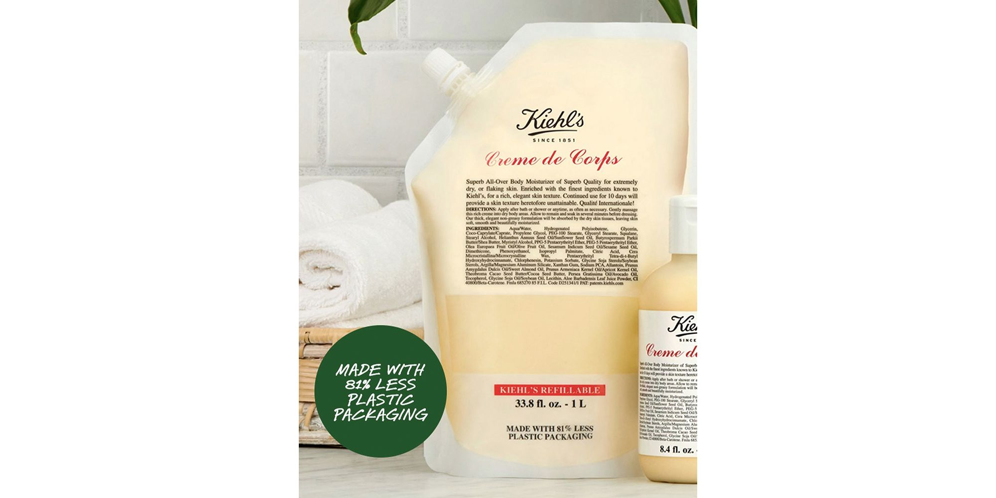 Creme de Corps Body Lotion Refill 33.8 oz. — Image 3