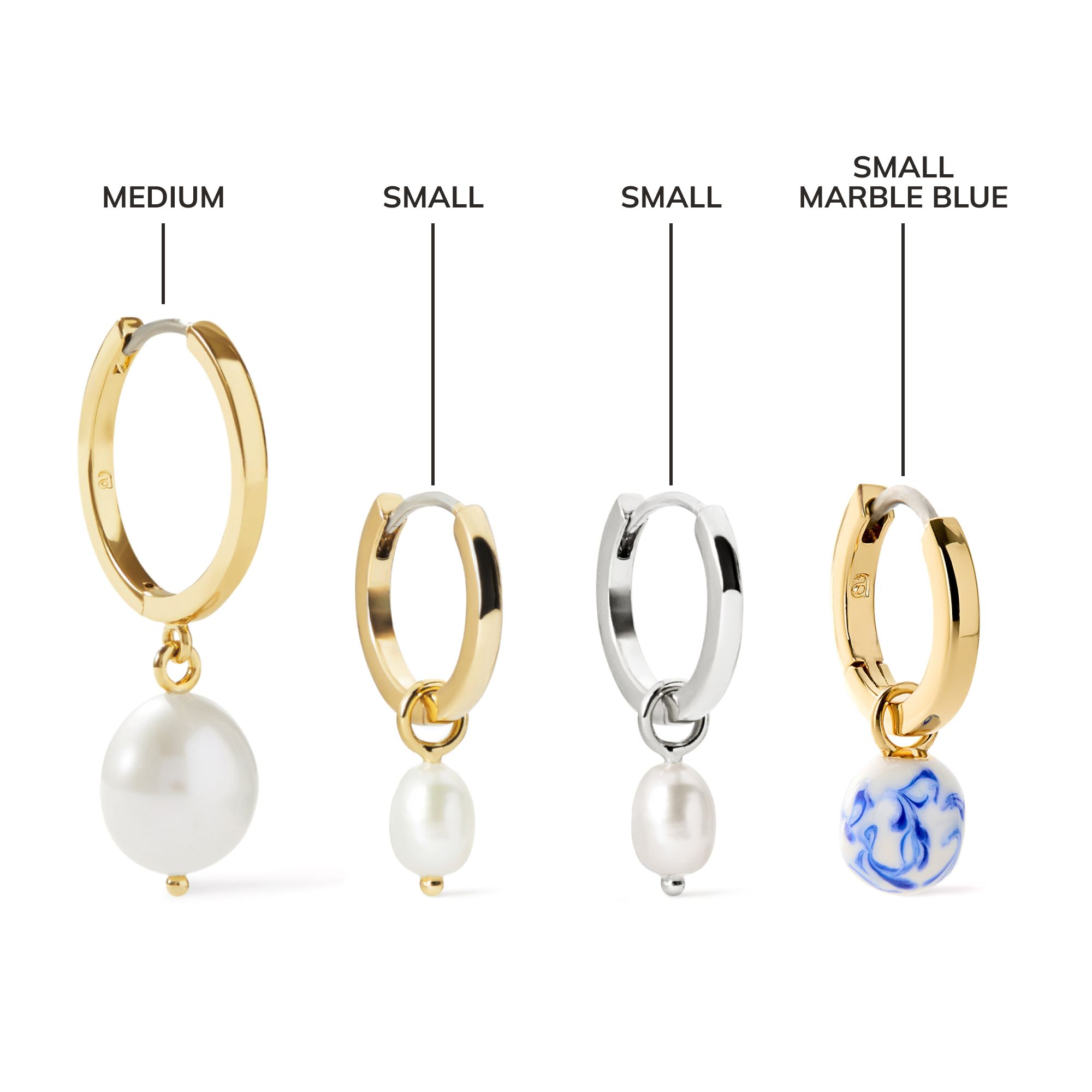 Pearl Hoops - Medium Frida — Image 4