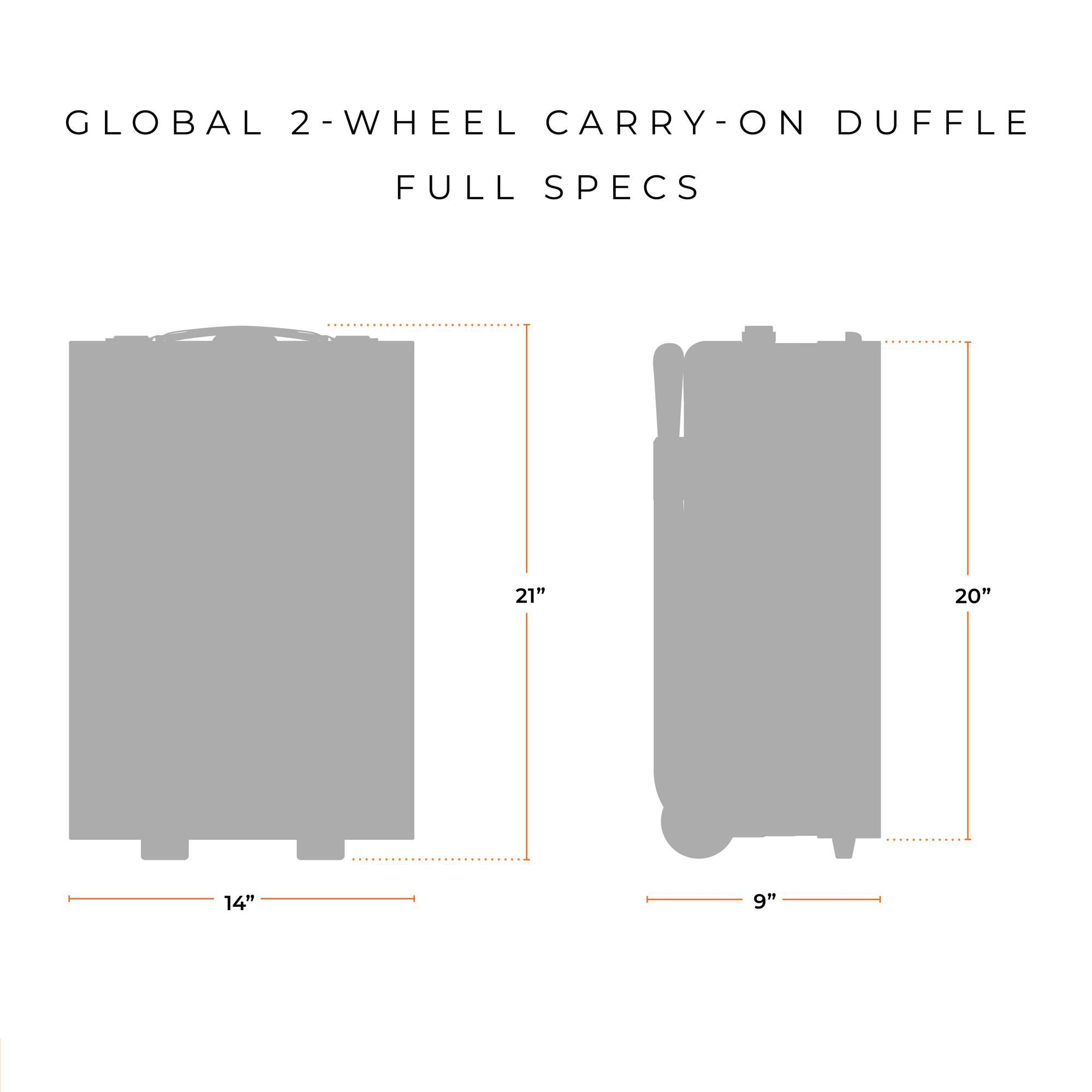 Baseline Global 2 Wheel Carry On Duffel Bag — Image 8