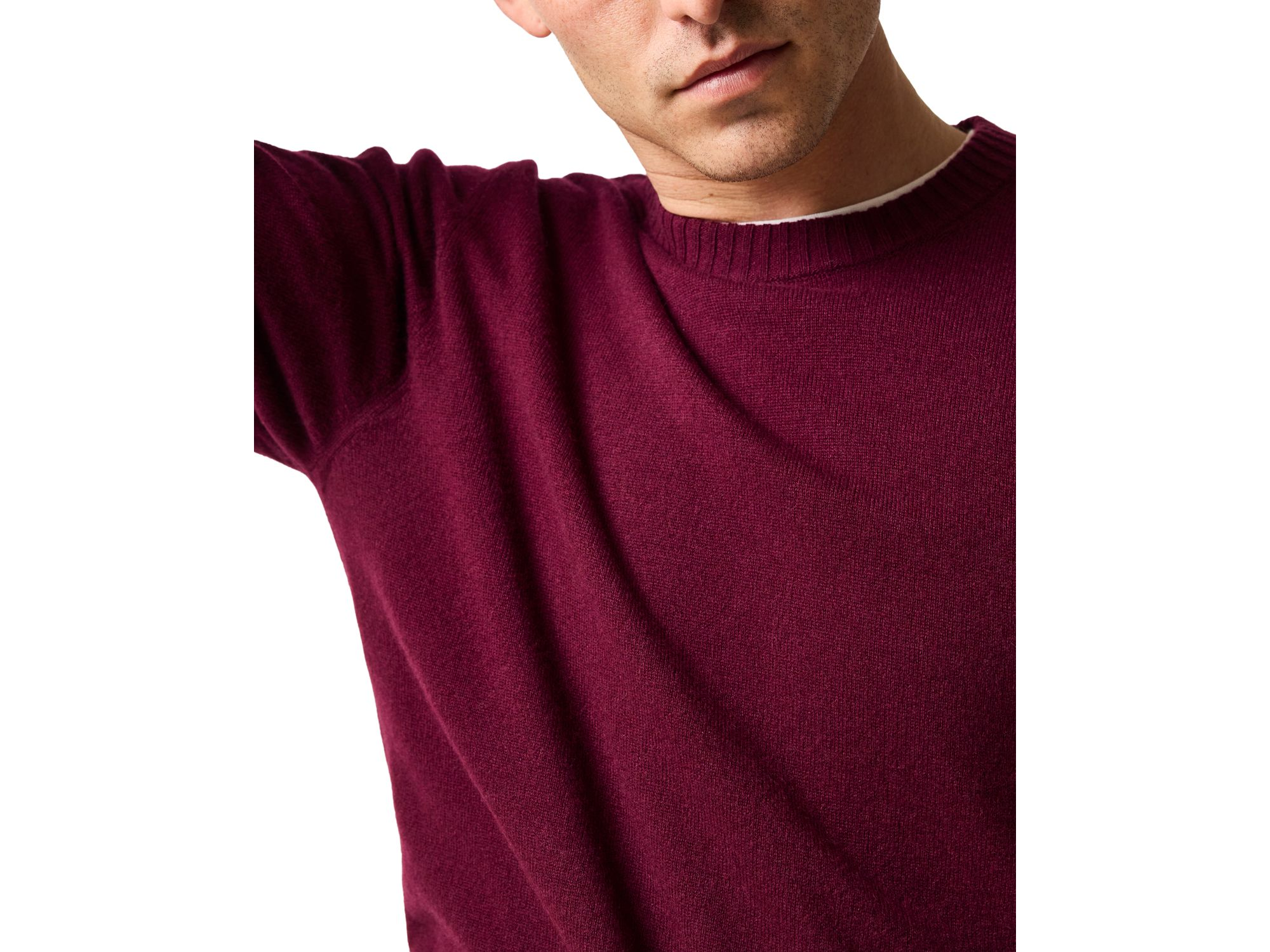 Stewart Island Wool & Cashmere Crewneck Sweater — Image 3
