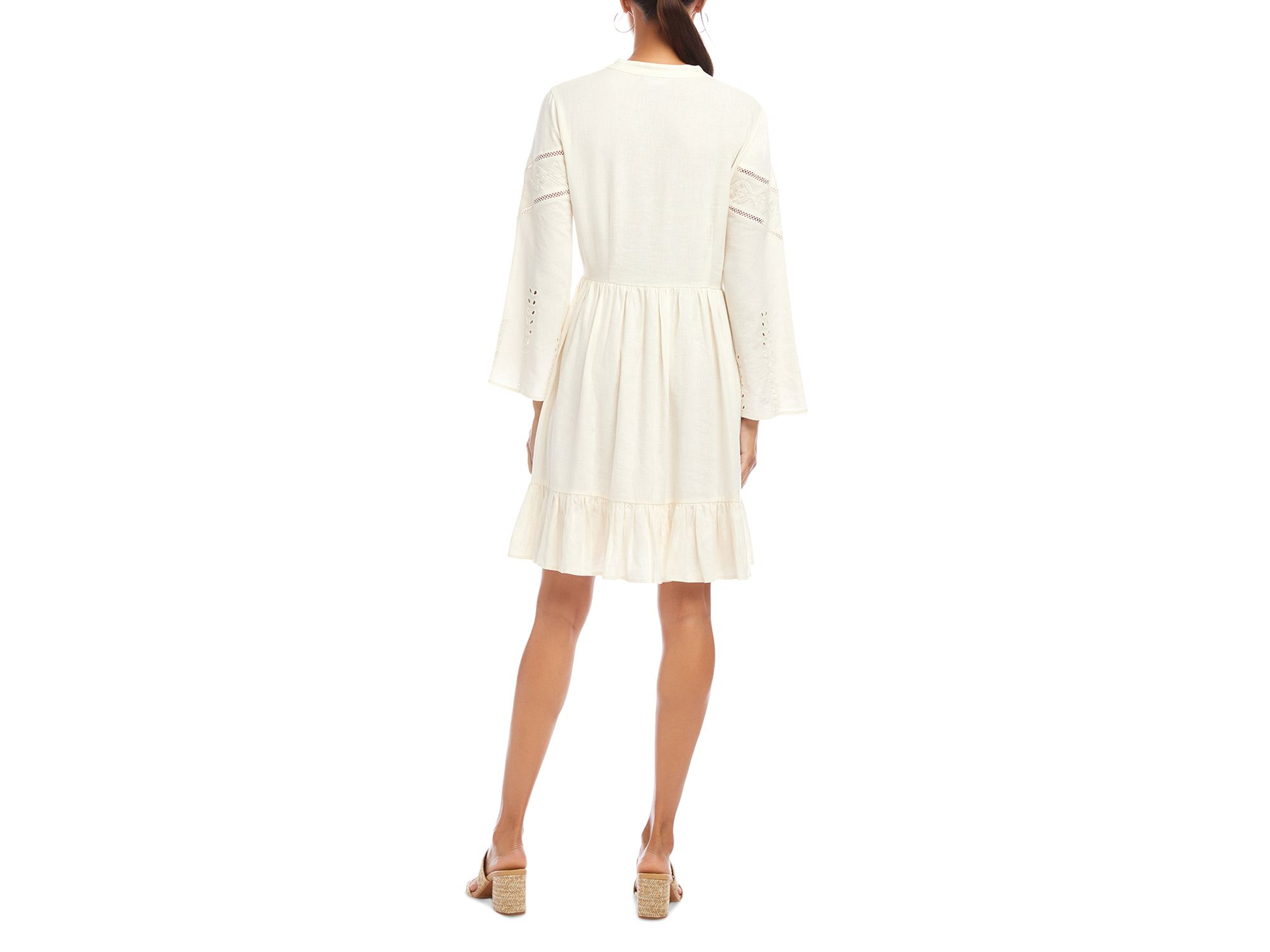 Tiered Flare Sleeve Dress — Image 4