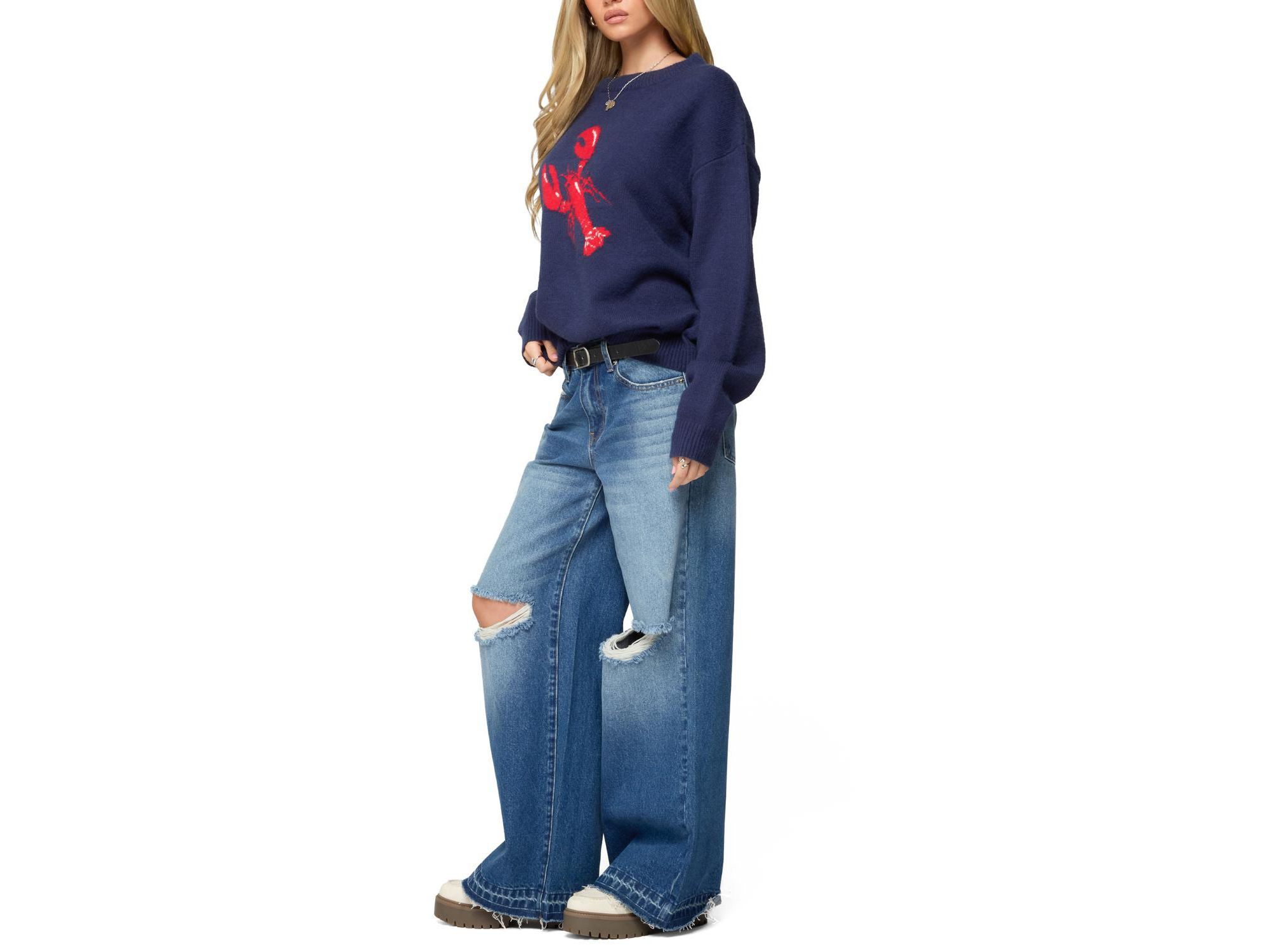 Don't Be Shellfish Knit Sweater — Image 5