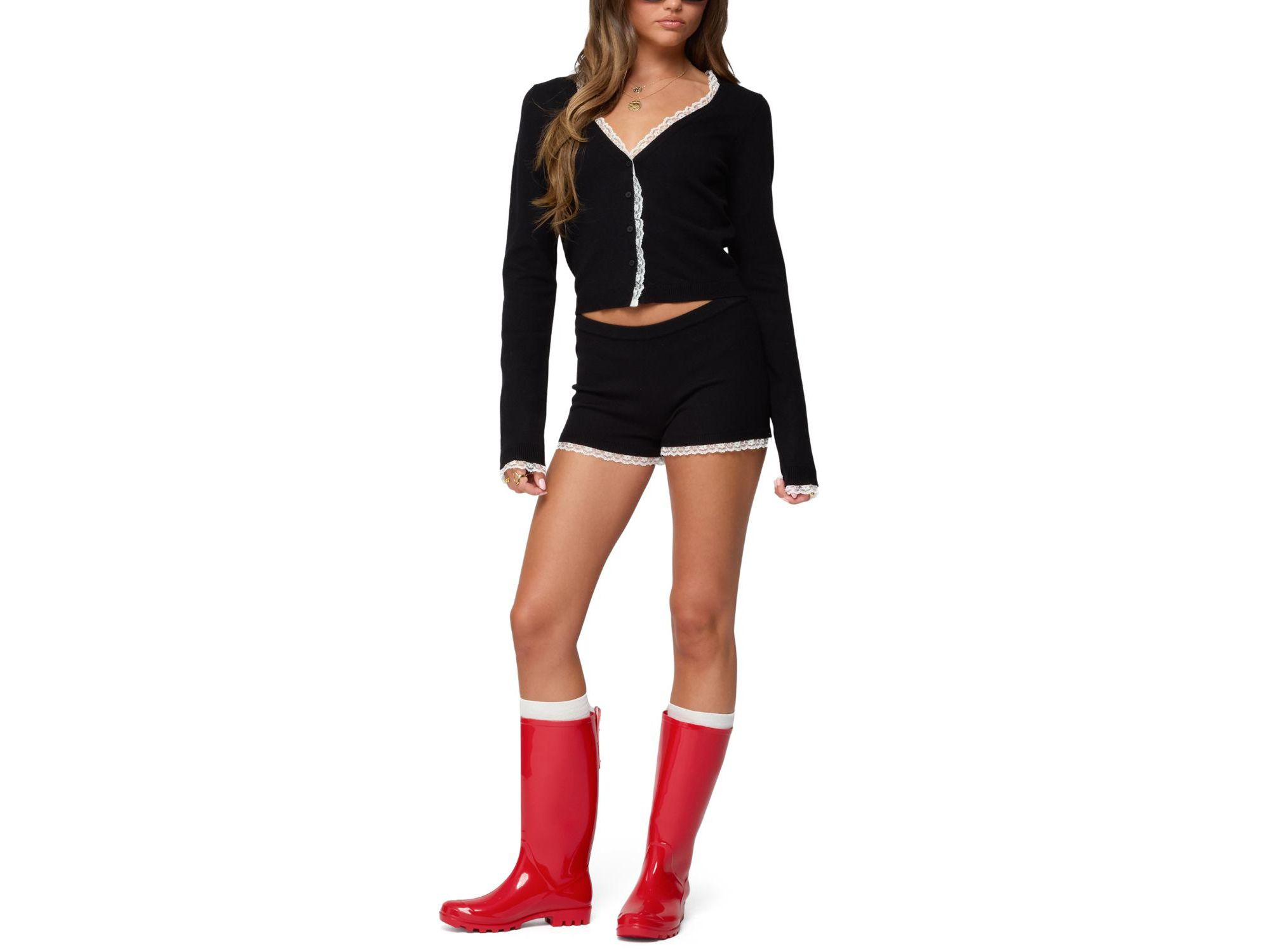 Sansa Lacey Knit Cardigan — Image 5