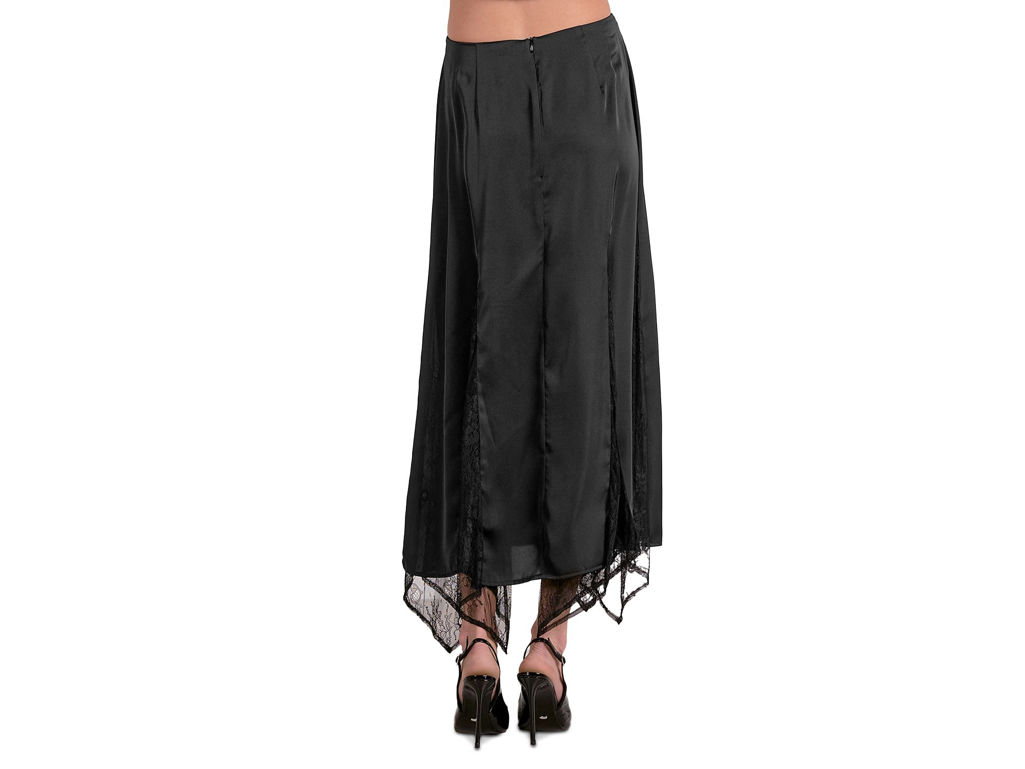 Lace Trim Midi Skirt — Image 3