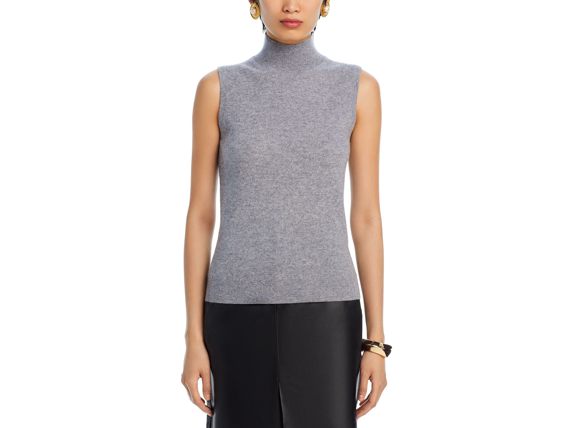 Sleeveless 100% Cashmere Sweater - Exclusive — Image 7