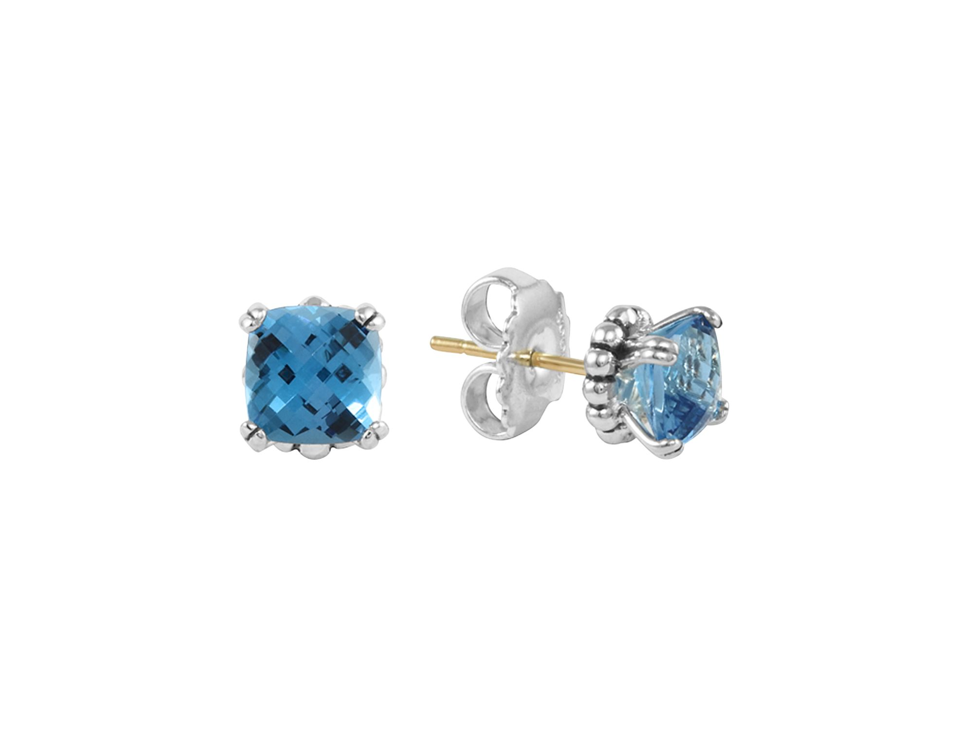 Sterling Silver Rittenhouse Prism Gemstone Stud Earrings — Image 3