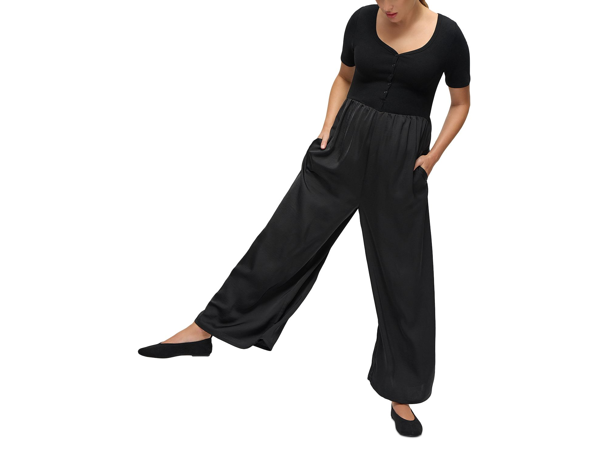 Mixed Media Jumpsuit — Image 3