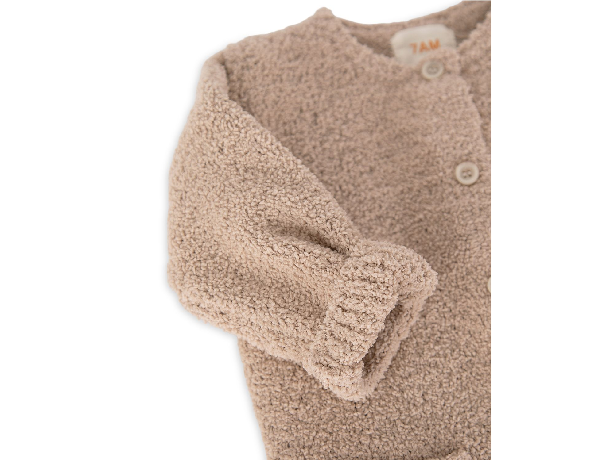 Unisex Fuzzy Long Sleeve Jumpsuit - Baby — Image 5