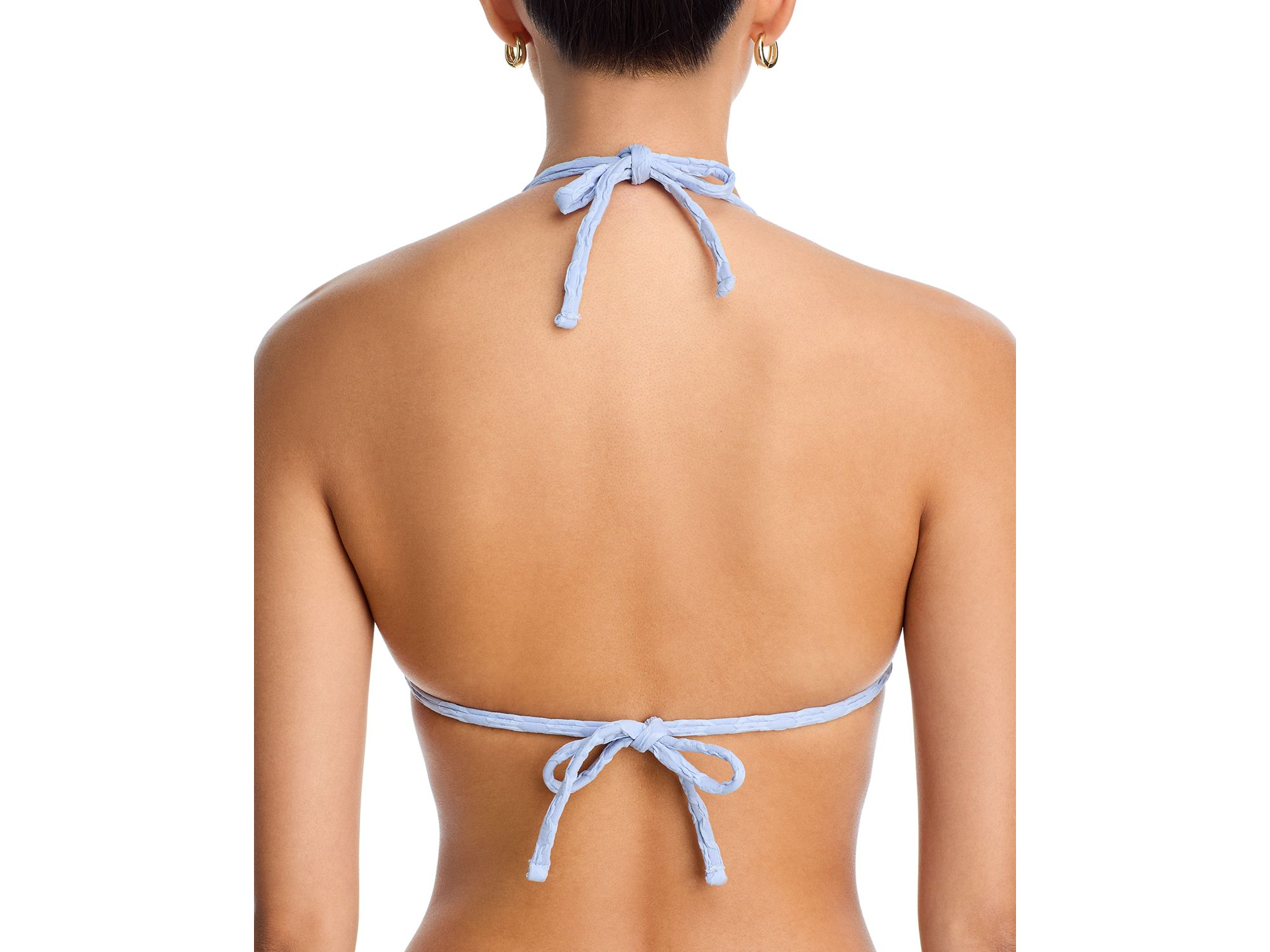 Textured Triangle Bikini Top — Image 3