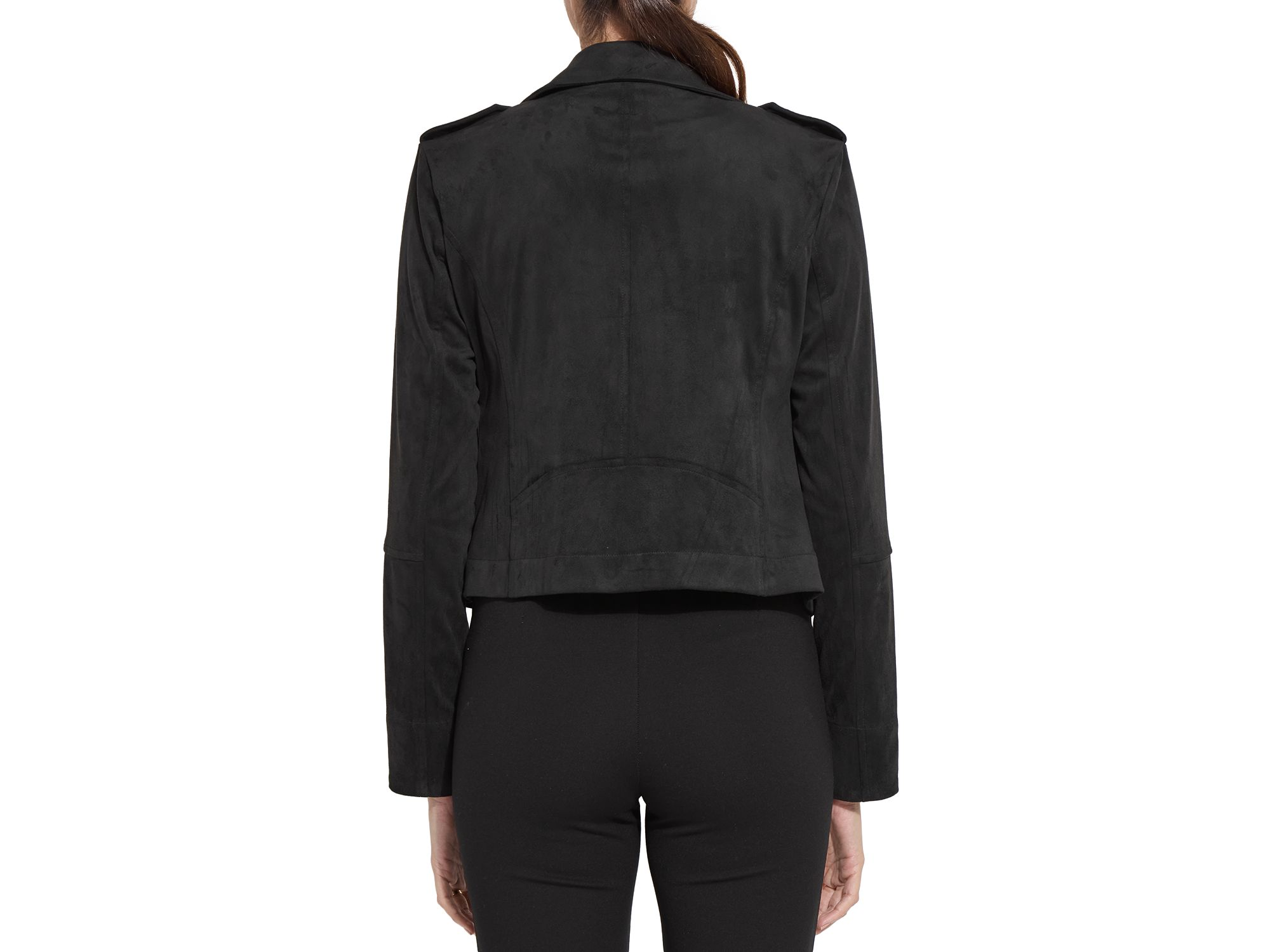 Amelia Moto Faux Leather Jacket — Image 3