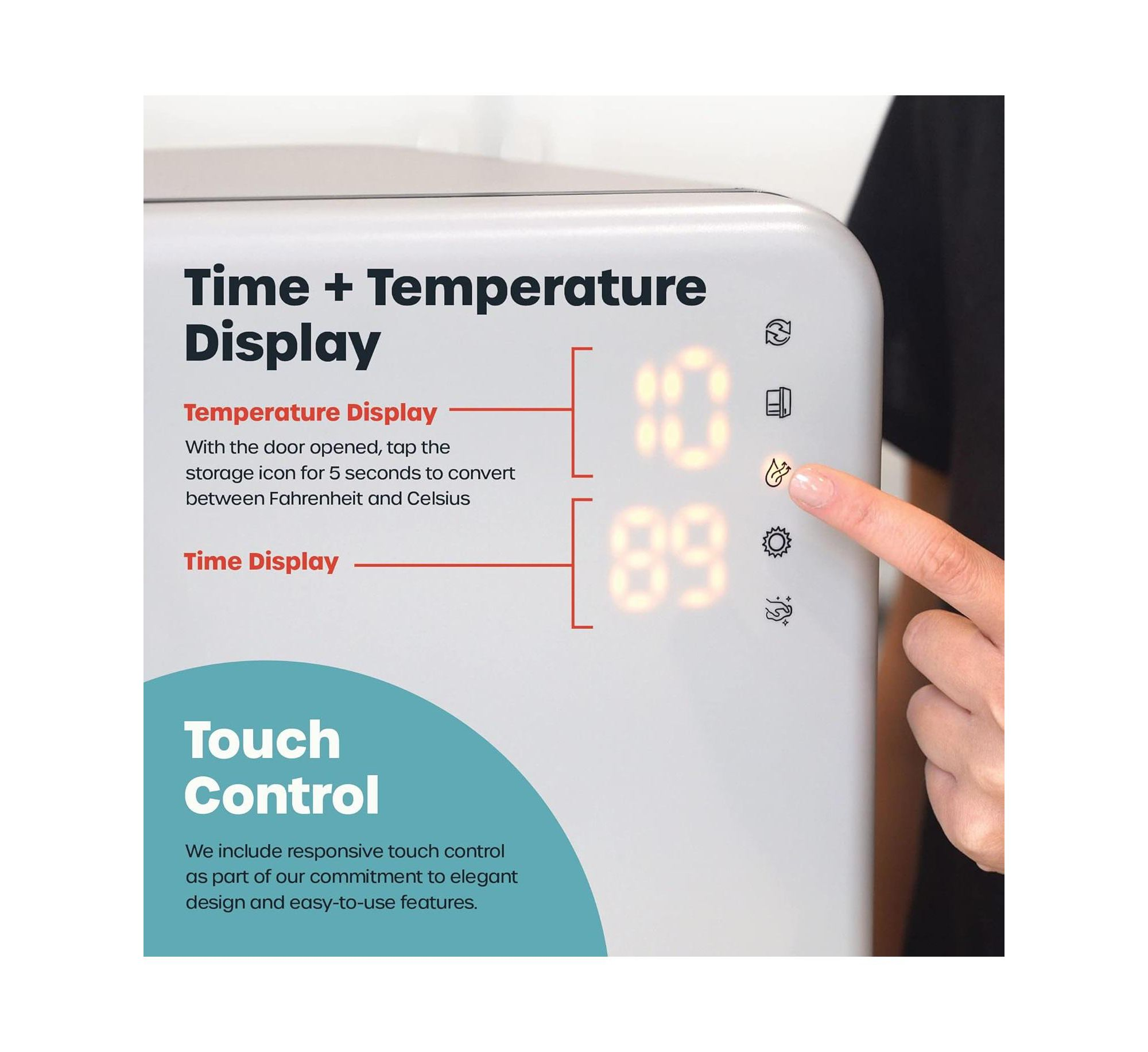 LED Sanitizer & Dryer Ultra Sanitize Dry Storage — Image 8