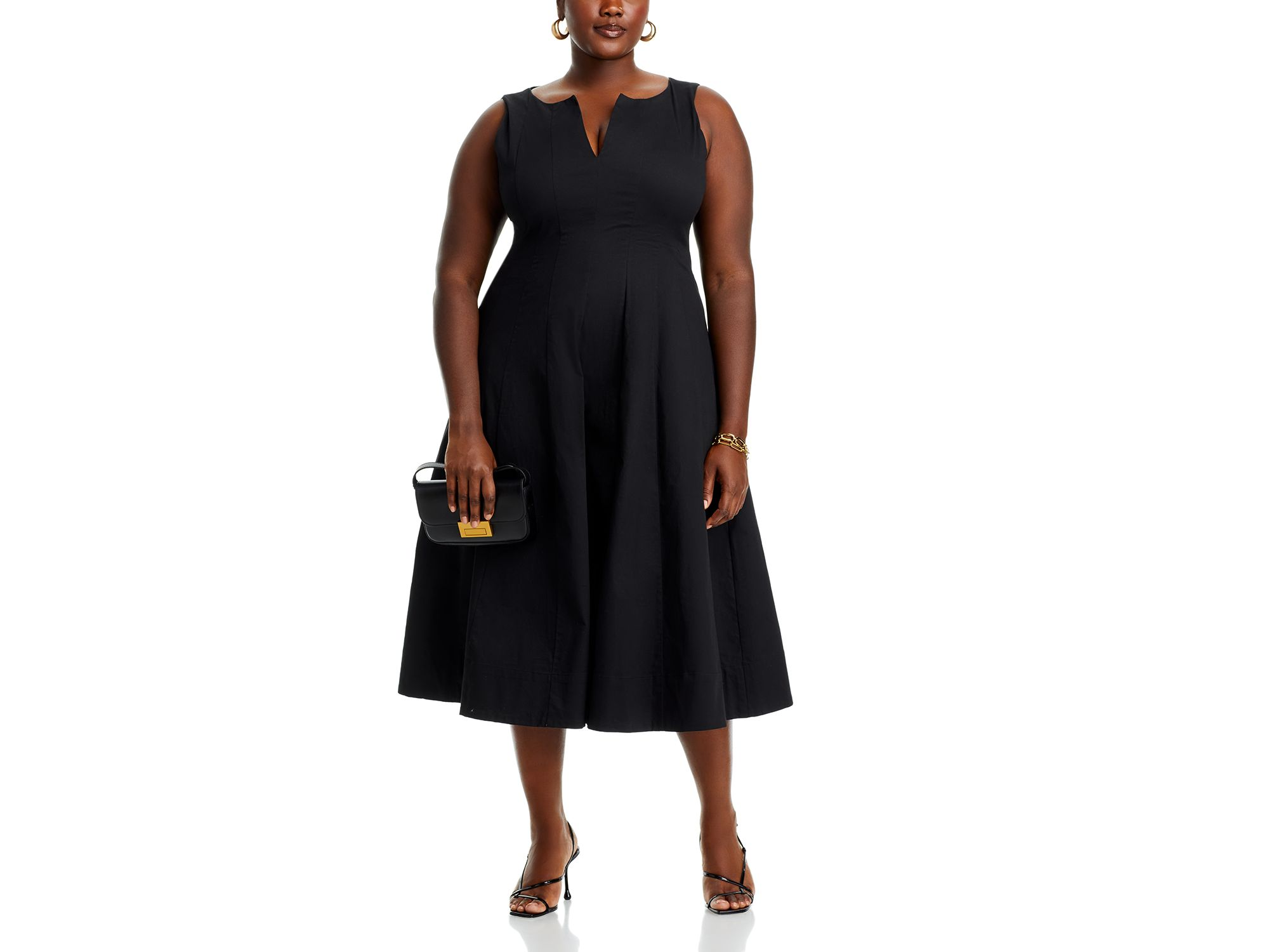 Paneled Midi Dress - Exclusive — Image 4