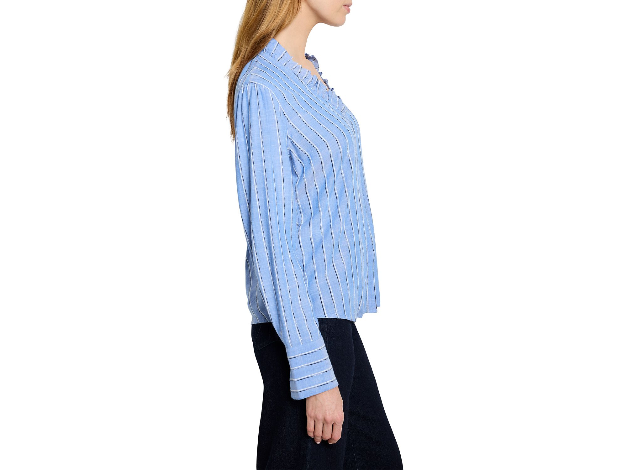 Striped Ruffled Around Top — Image 3
