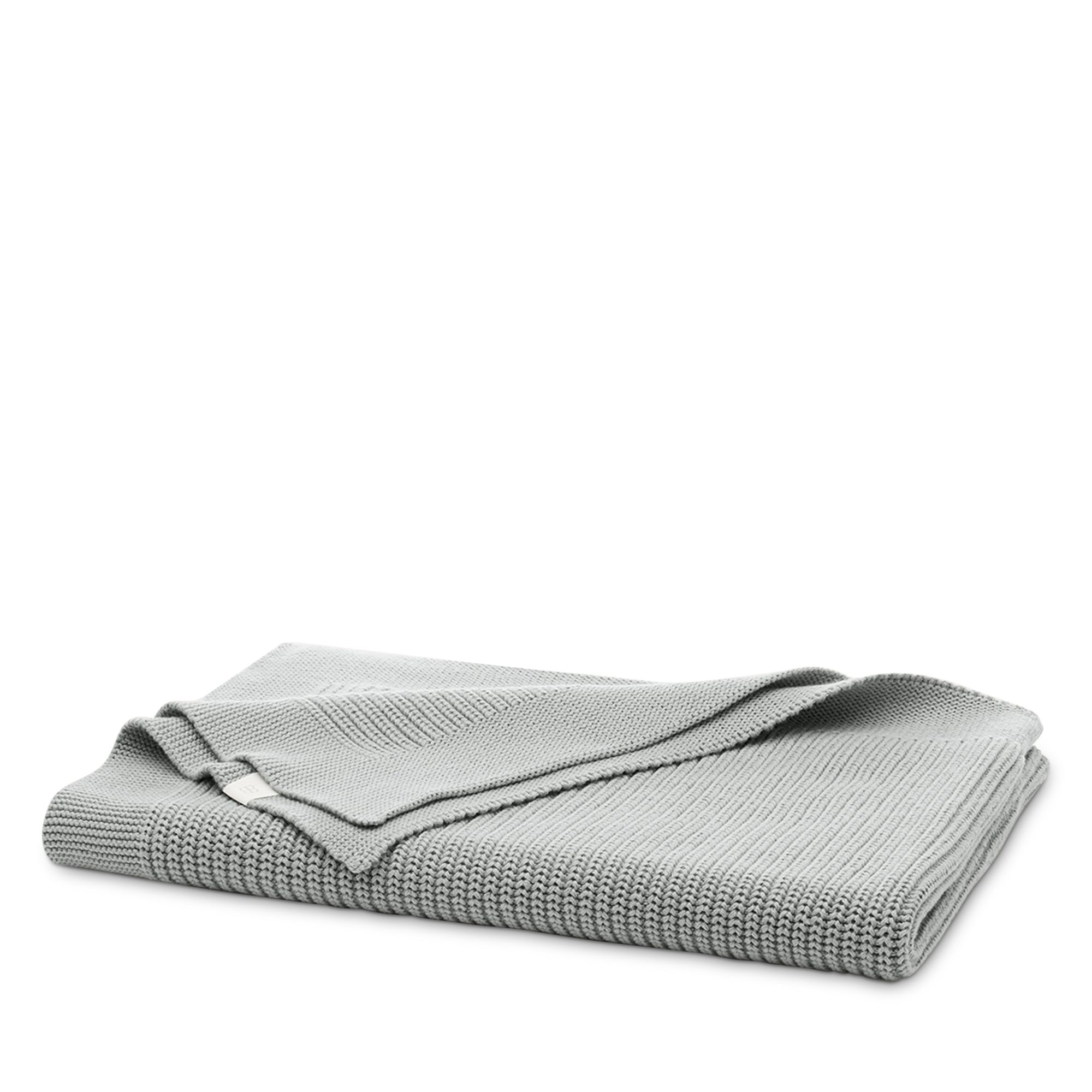 Ribbed Knit Cotton Baby Blanket — Image 3