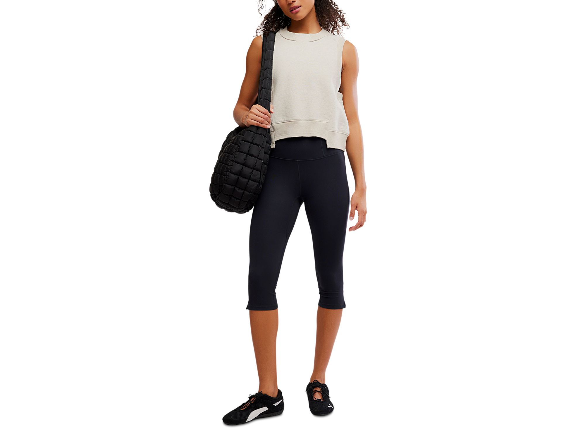 Never Better Mini Flare Cropped Leggings — Image 5