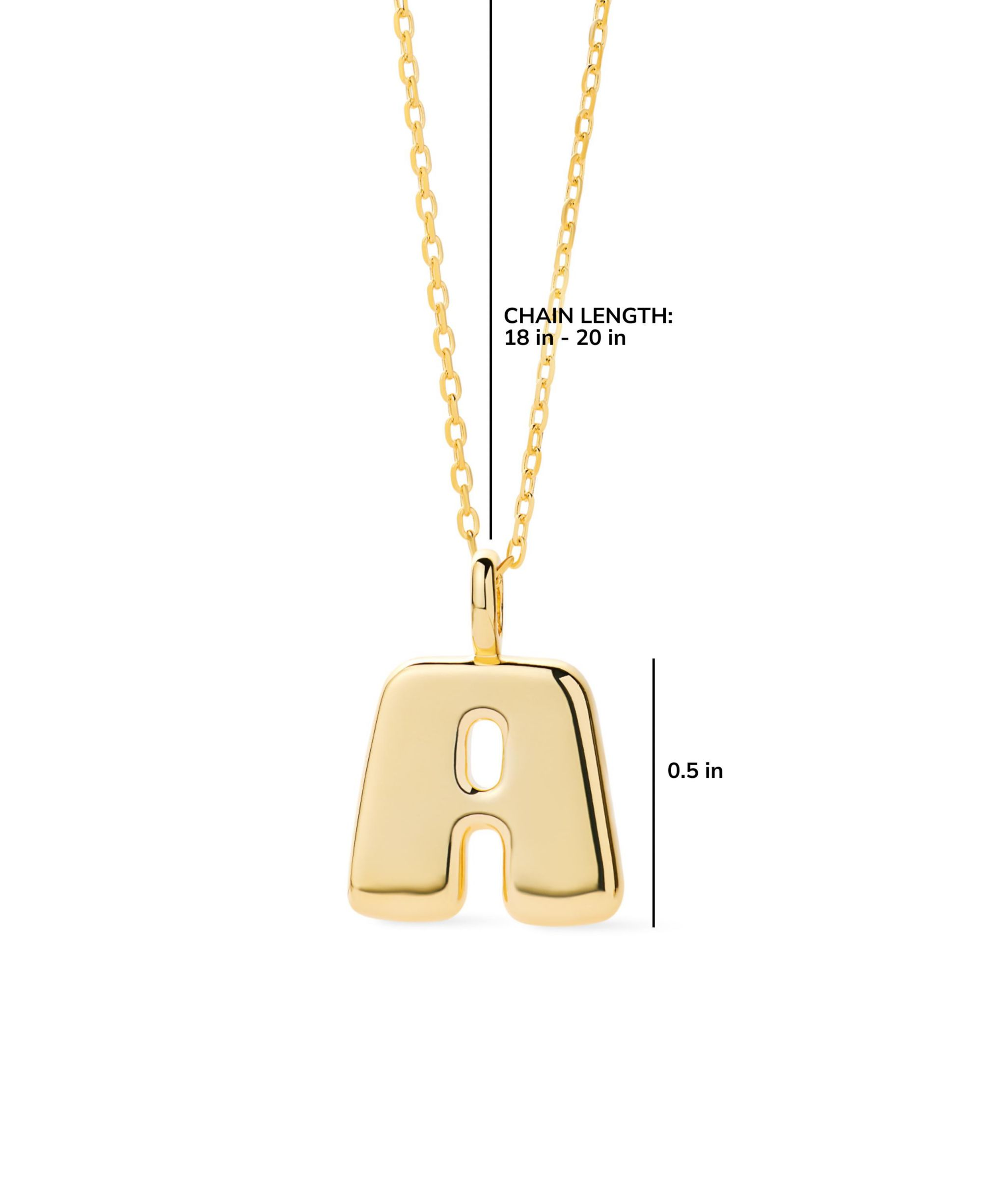 Bubble Letter Necklace — Image 5
