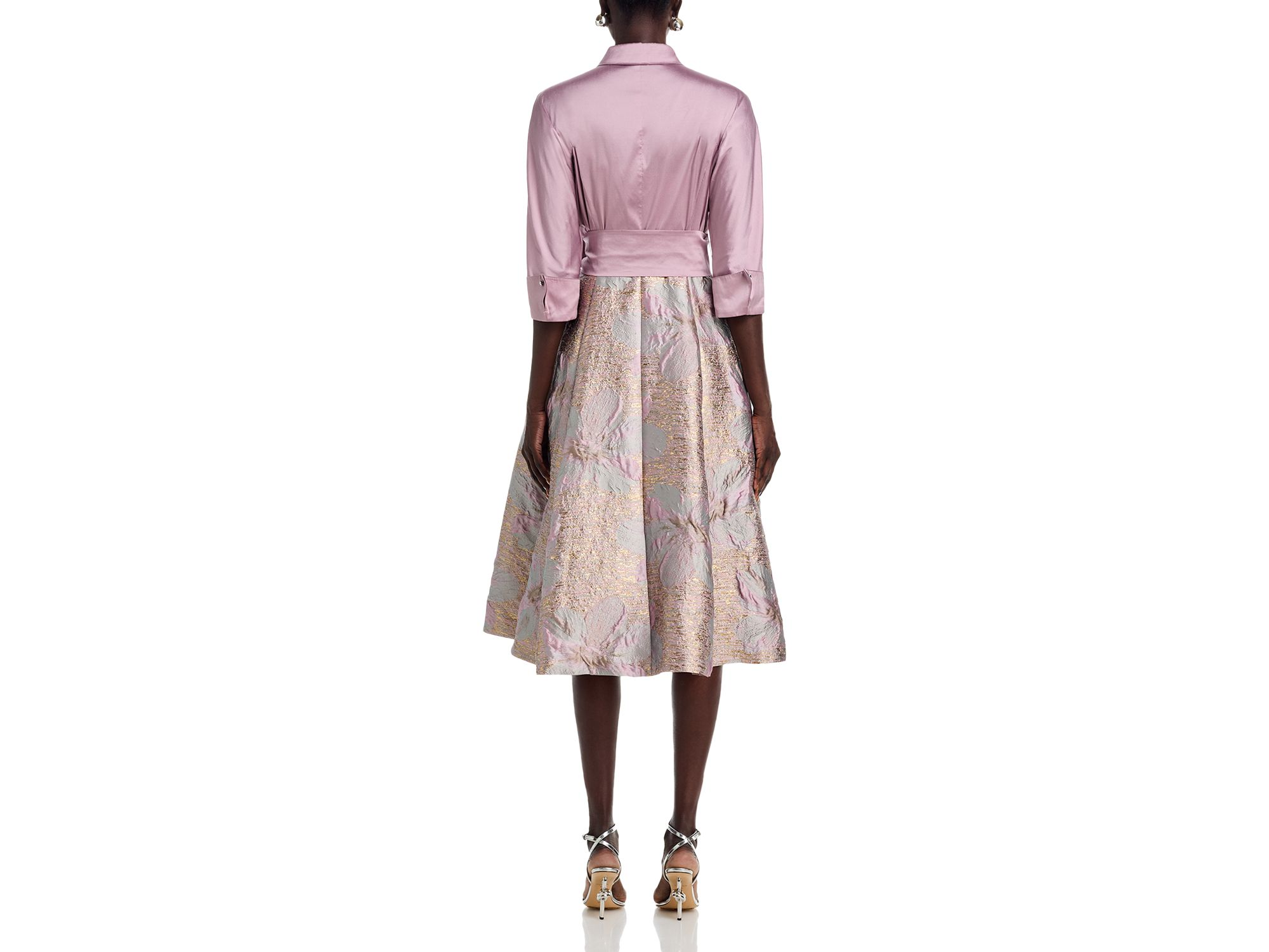 Taffeta Jacquard Shirtdress — Image 3