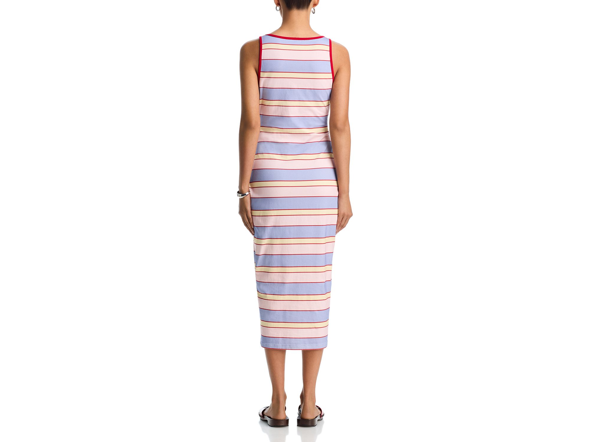 Multi Stripe Tank Midi Dress - Exclusive — Image 5