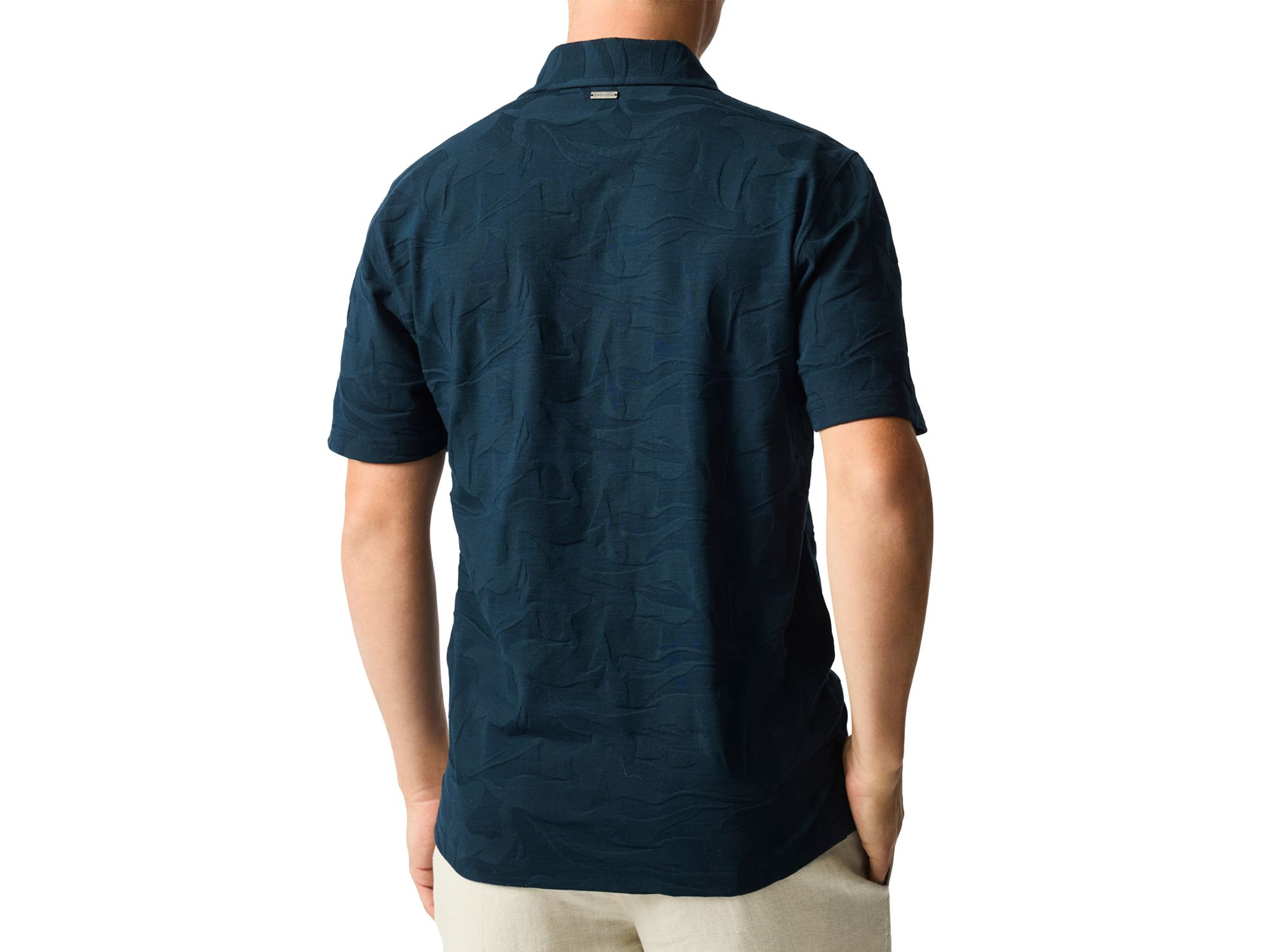 Blaketown Floral Jacquard Regular Fit Polo Shirt — Image 4
