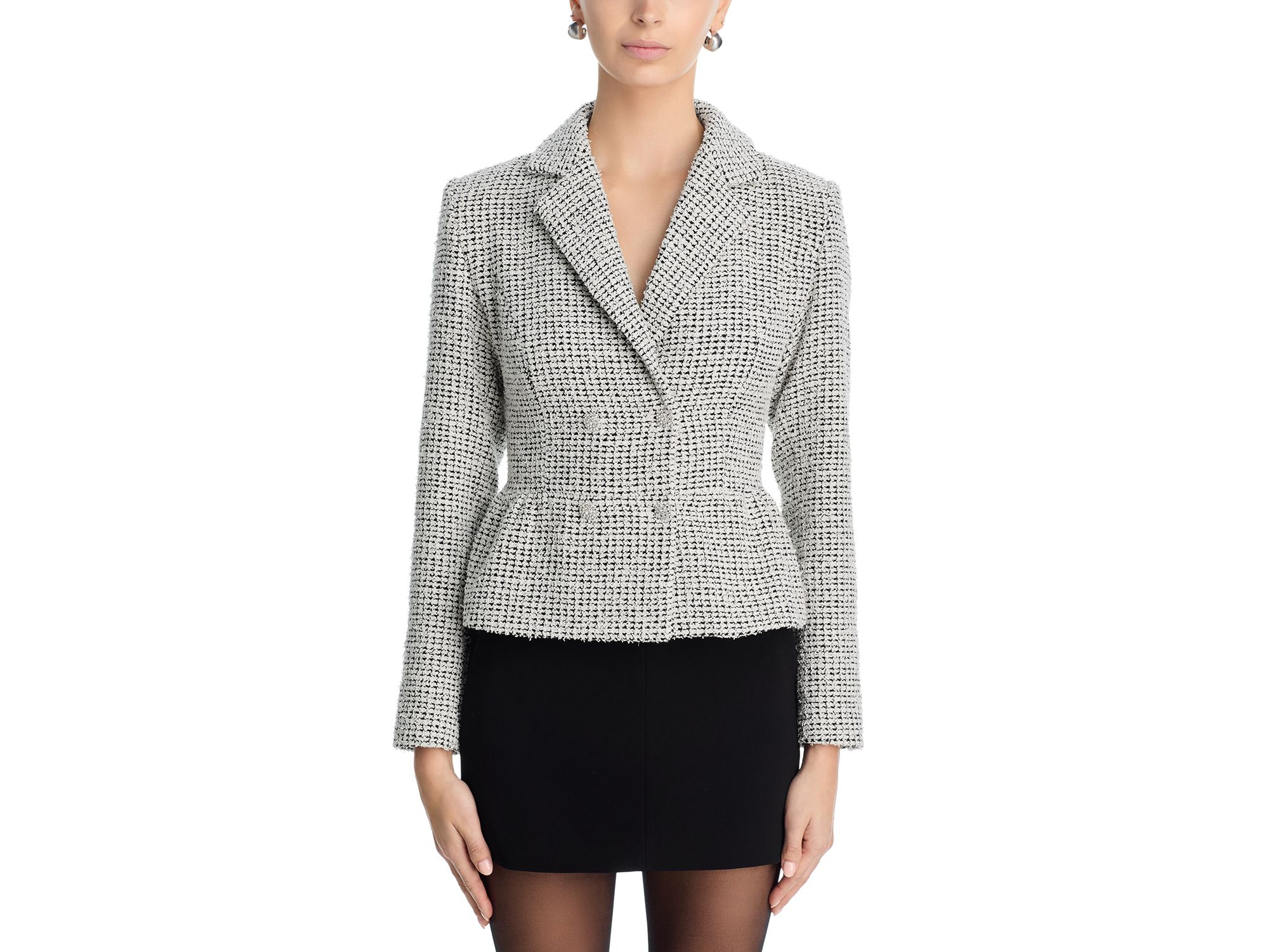 Tweed Flounce Blazer - Exclusive — Image 4