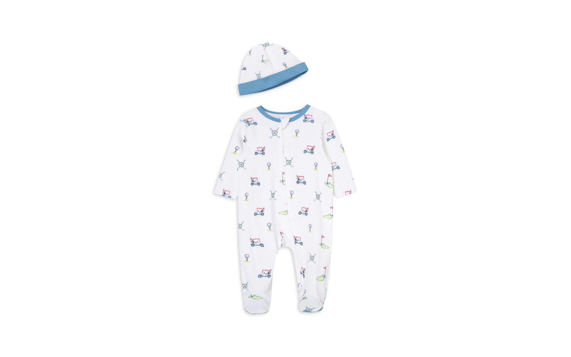 Boys' Cotton Golf Footie & Hat Set - Baby — Image 4