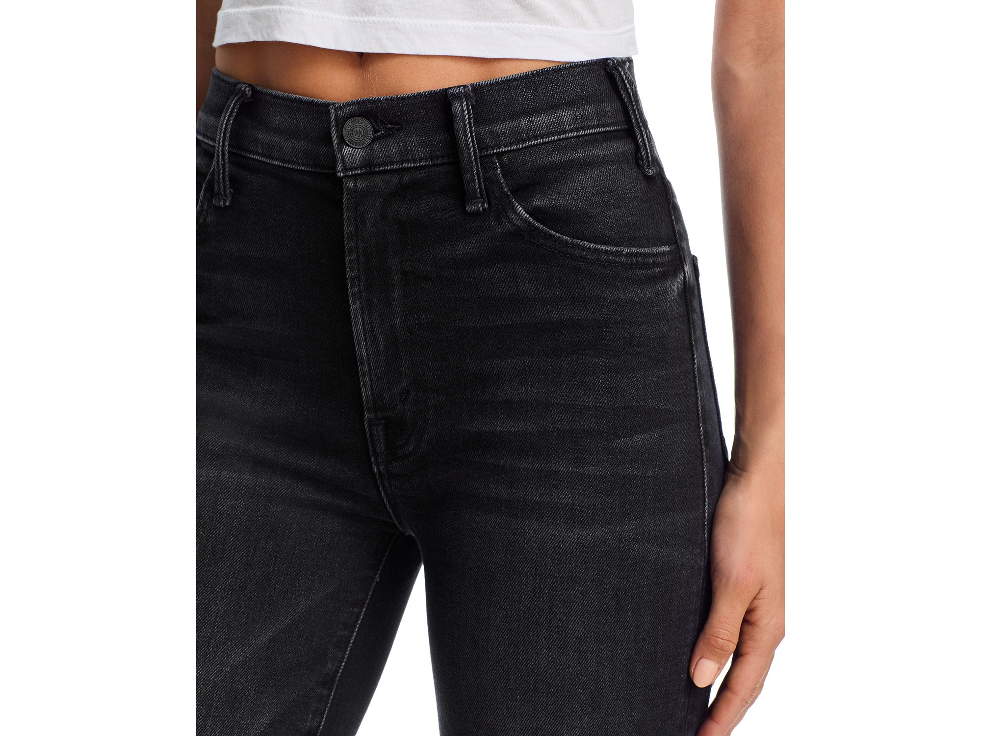 Lil' Hustler Roller Sneak High Rise Jeans in Not Today Satan — Image 3
