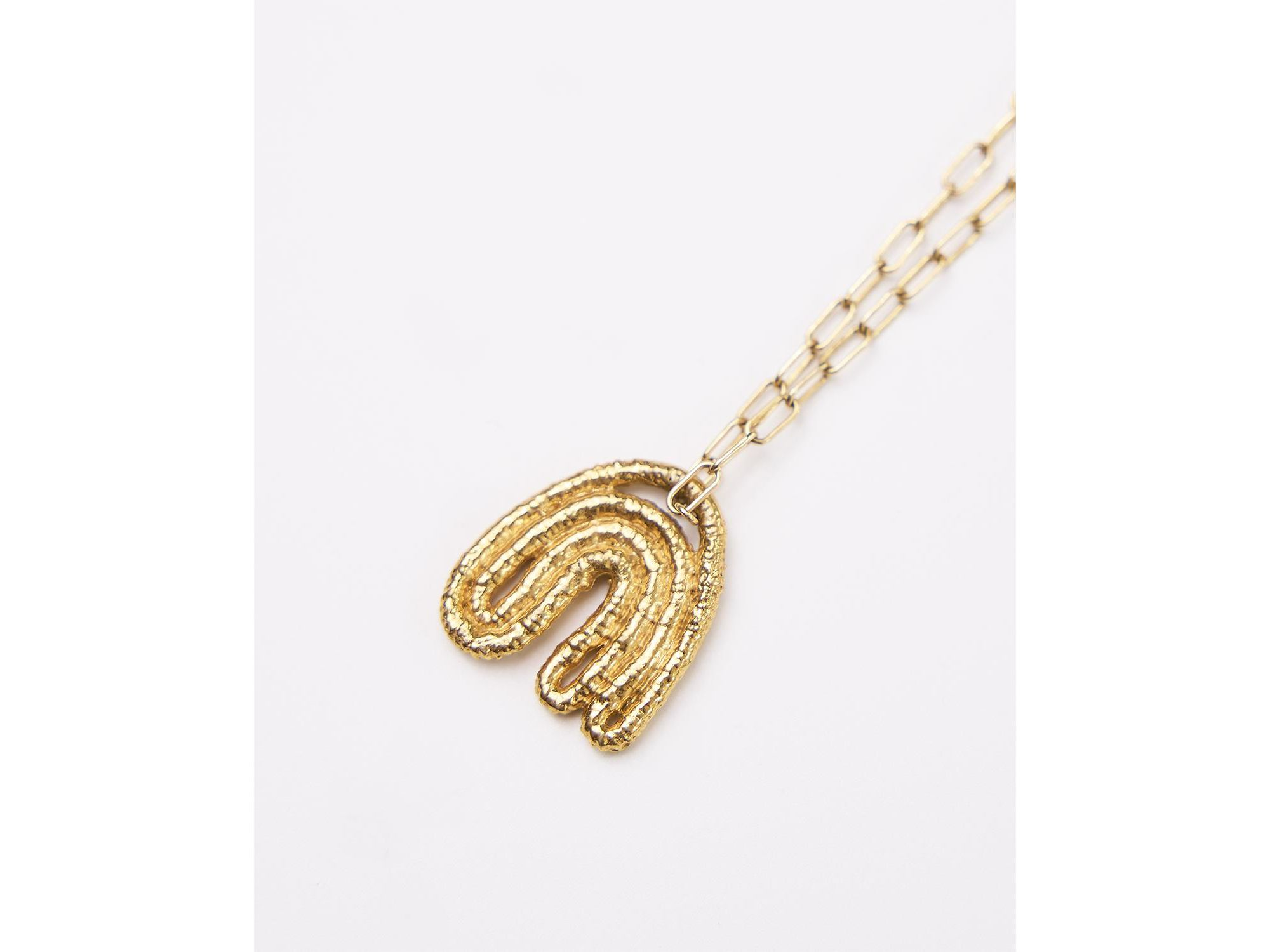 Leaf Pendant - 14K Gold Plate — Image 3
