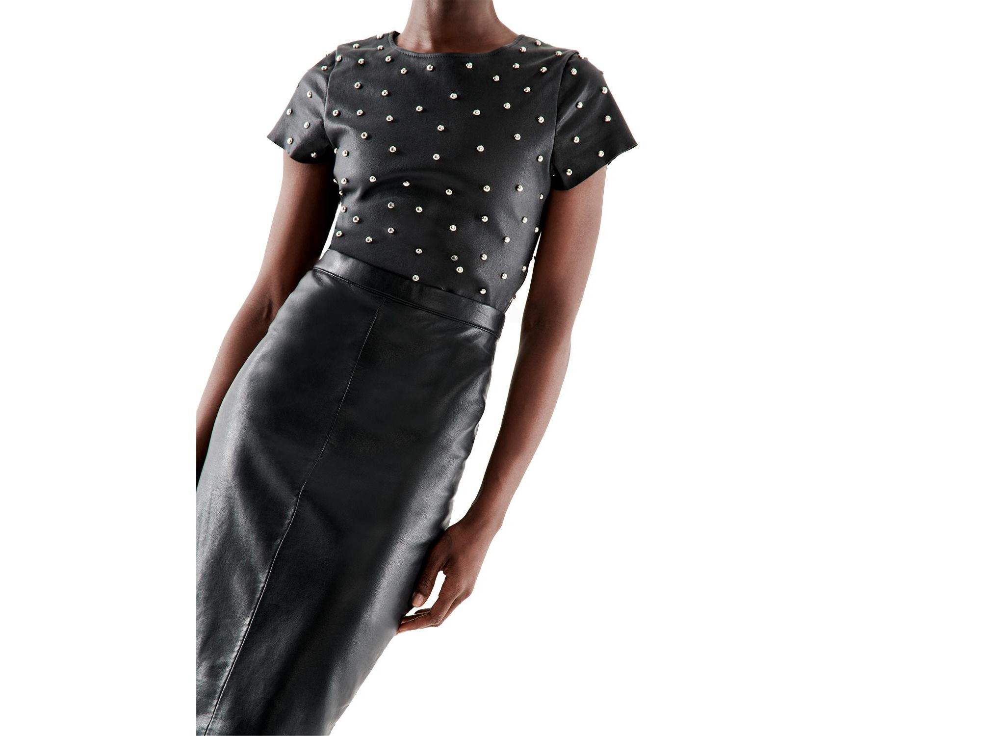 Port Elizabeth Recycled Leather Skirt — Image 3