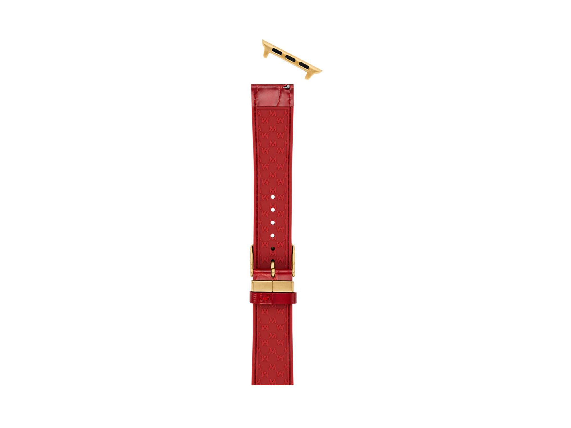 Ruby Red Leather Bracelet Band for Apple Watch®, 38-49mm — Image 3