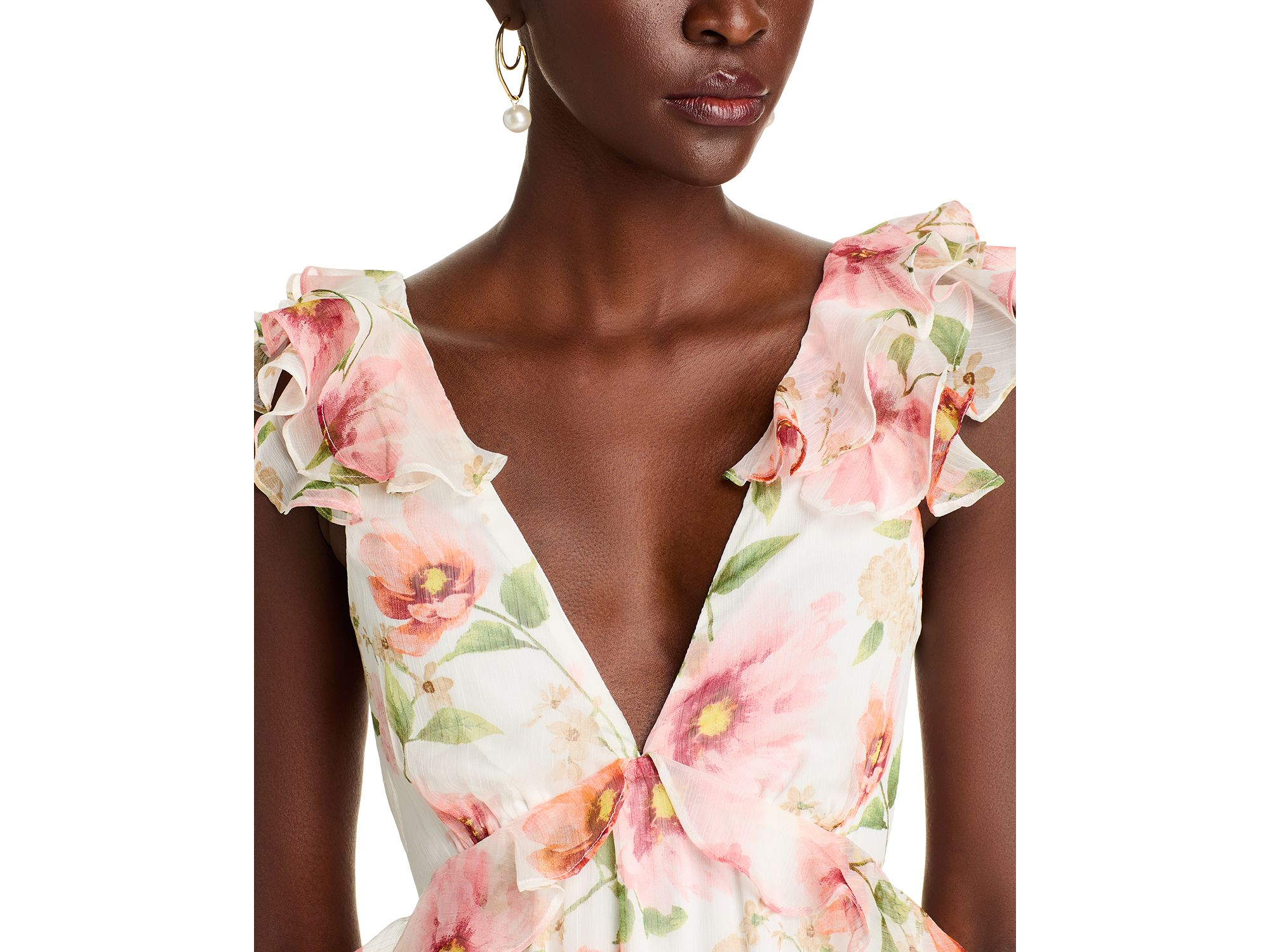 Ruffle Maxi Dress - Exclusive — Image 3