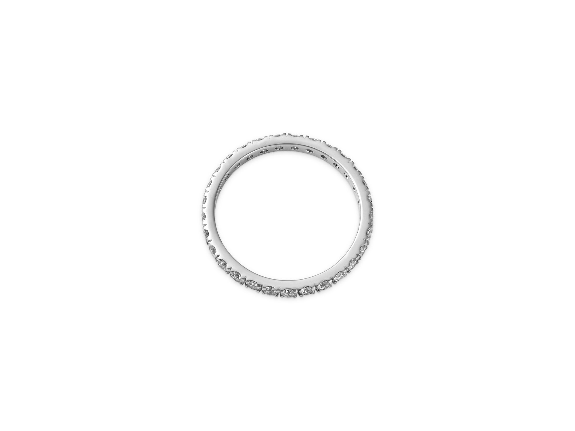 Diamond Certified Eternity Band in 14K White Gold, 1.0 tcw — Image 3