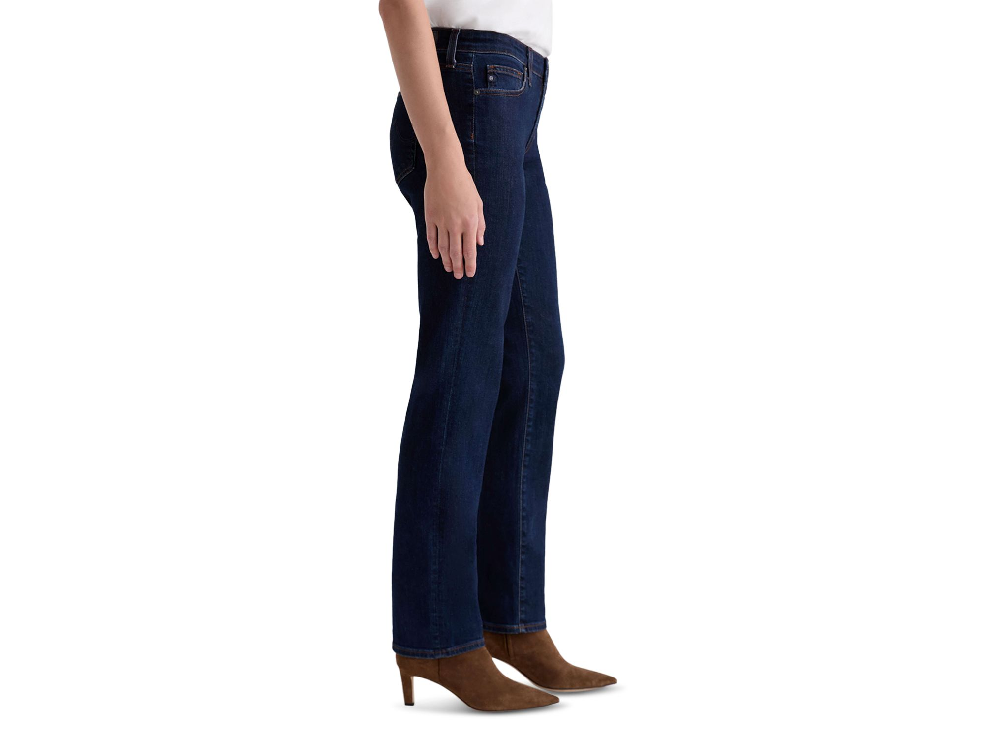 Sandra Low Rise Straight Jeans in Modern Indigo — Image 5