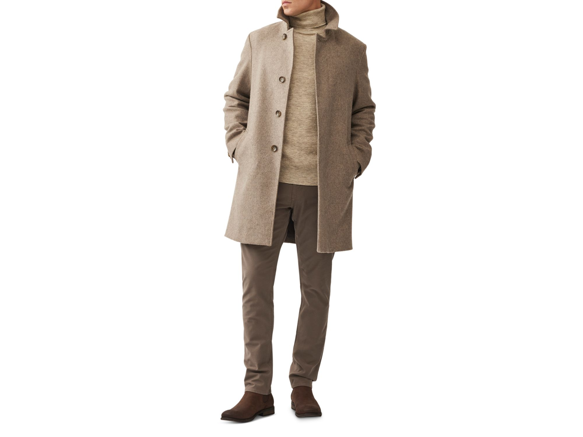 Mt Florence Wool Blend Overcoat — Image 3