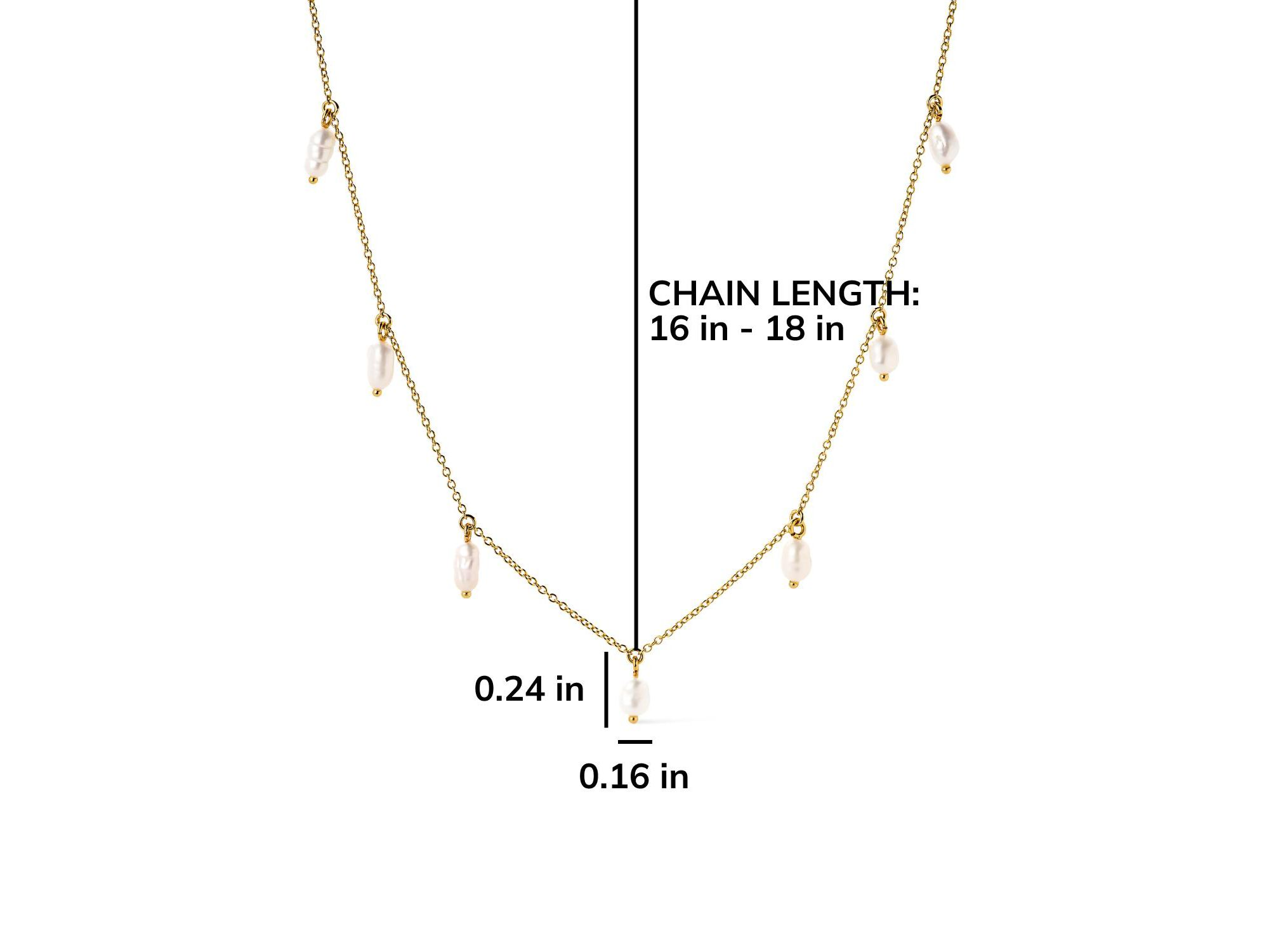 Loki Gold Pearl Necklace — Image 4