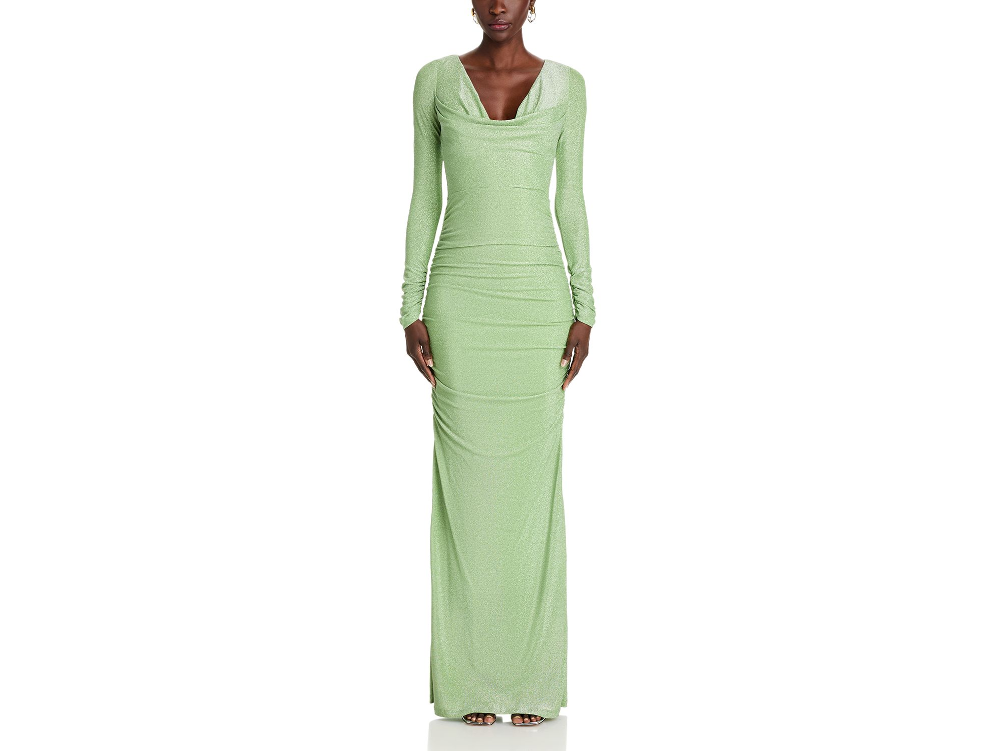 Rafaela Metallic Knit Maxi Dress — Image 6